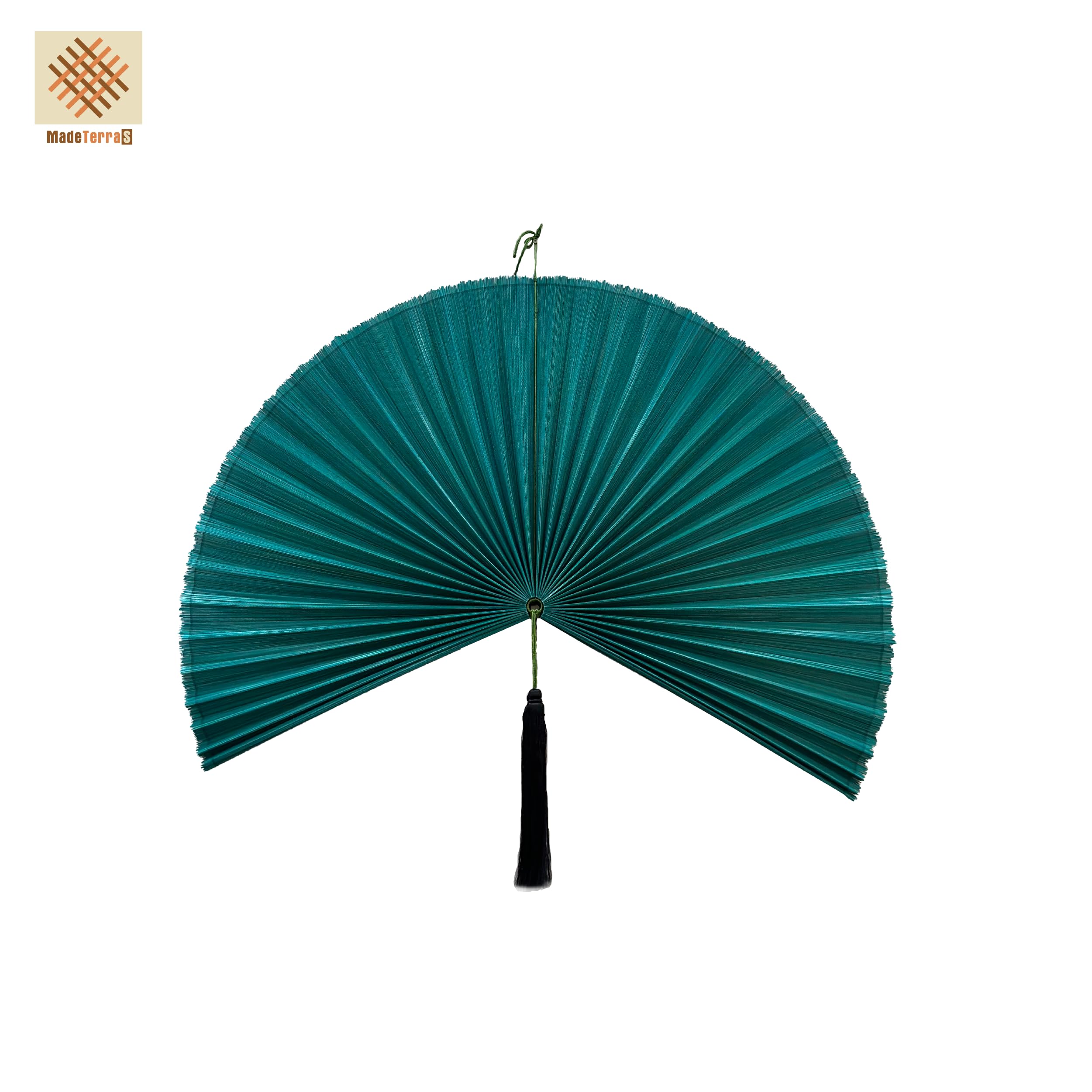 Bamboo Fan Wall Decor | Bamboo folding fan Wall| Beautiful Wall Home Decoration Size: 37 x 49 inch