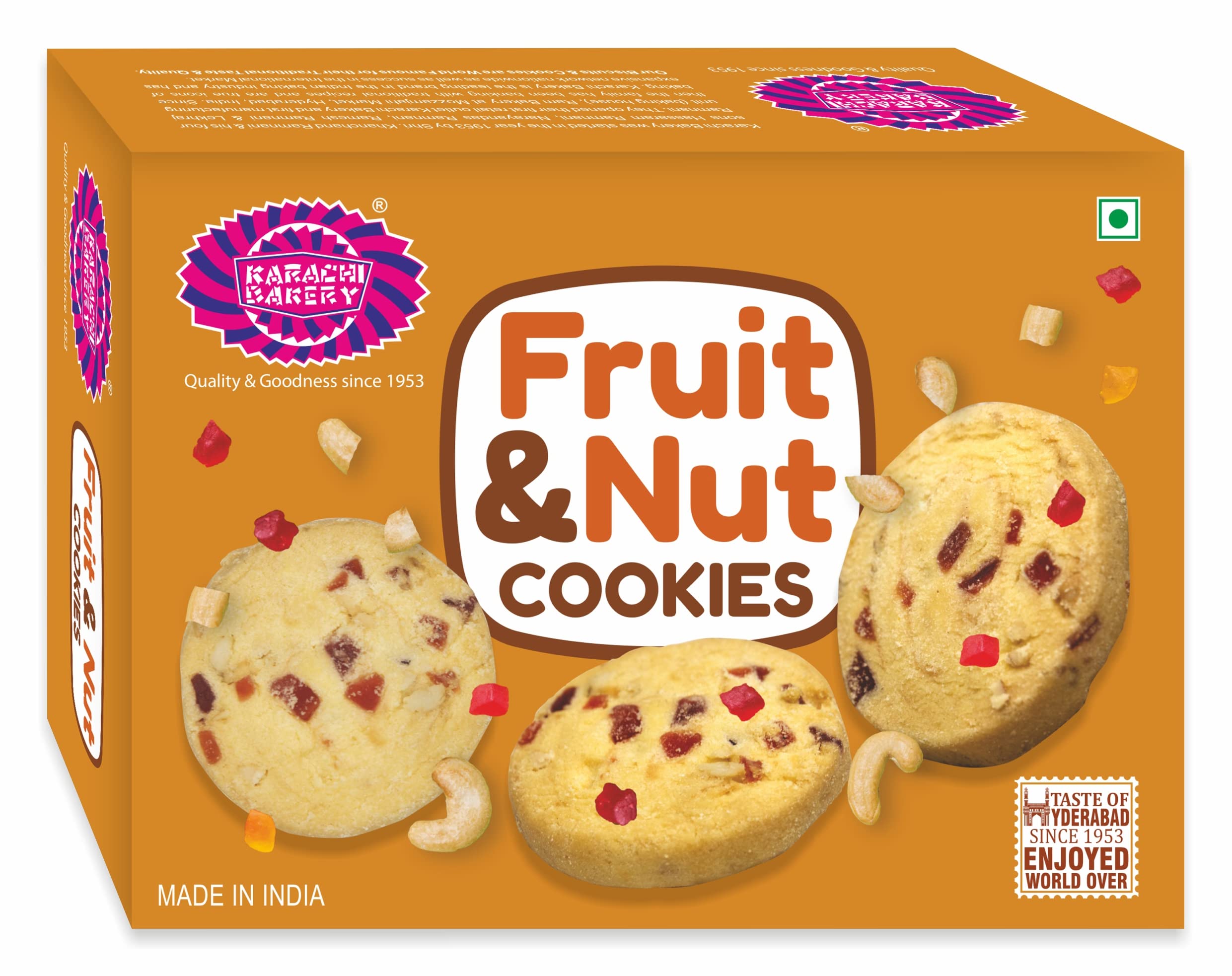 Karachi Bakery Fruit & Nut Cookies, 400g