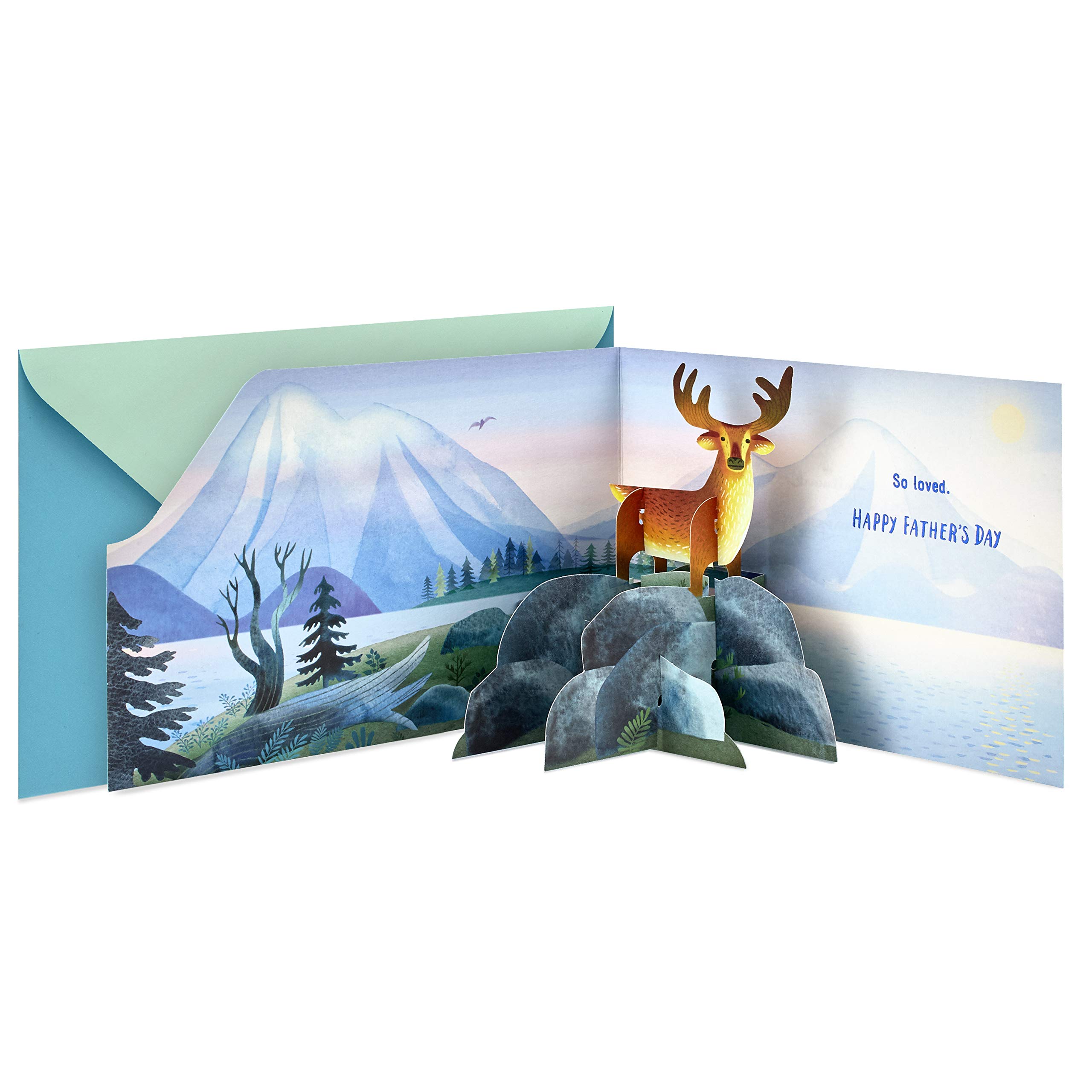 Hallmark Paper Wonder Pop Up Fathers Day Card for Dad (Mountains)