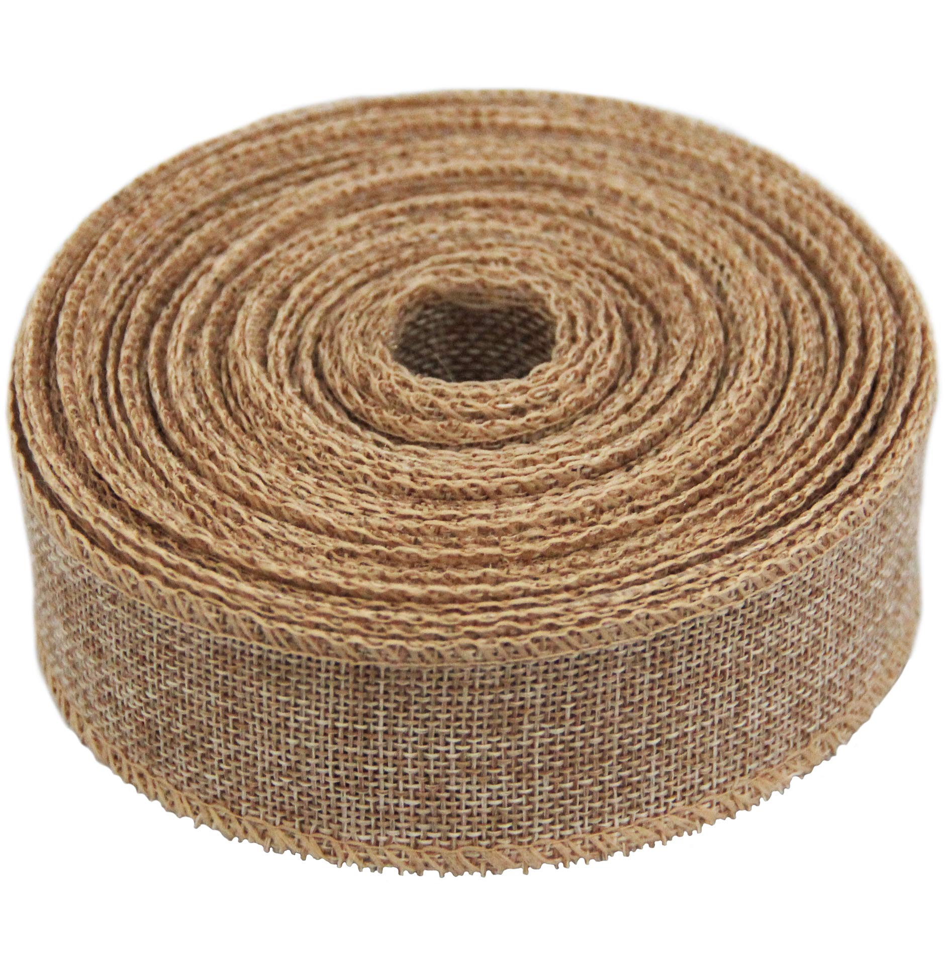 Soophen 1.5 Inches Wide Burlap Ribbon for Crafting on Spool - 10 Yards