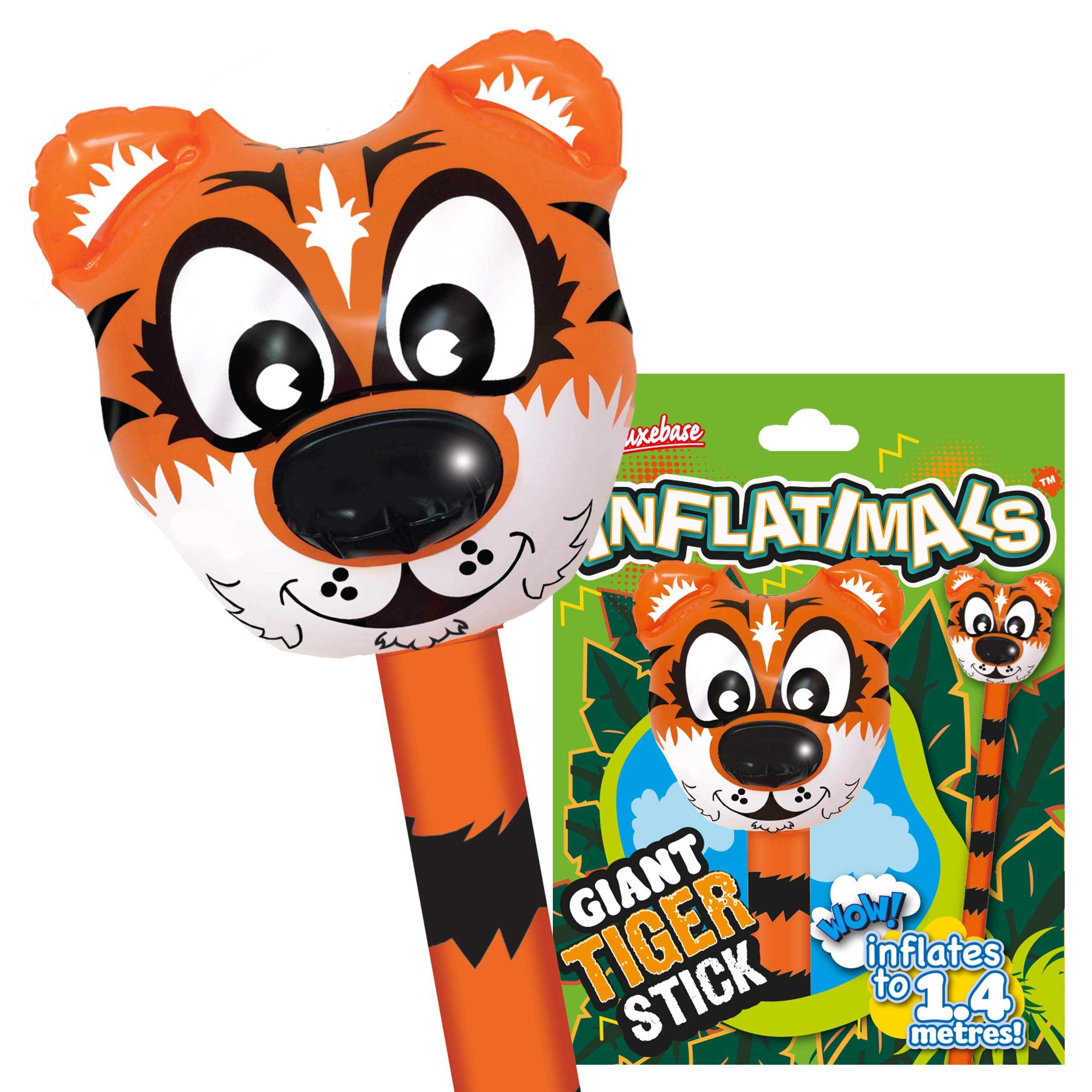 Inflatimals - Tiger from Deluxebase. Giant Inflatable Animal Blow Up Toy. Perfect inflatable party gifts or party decorations for kids