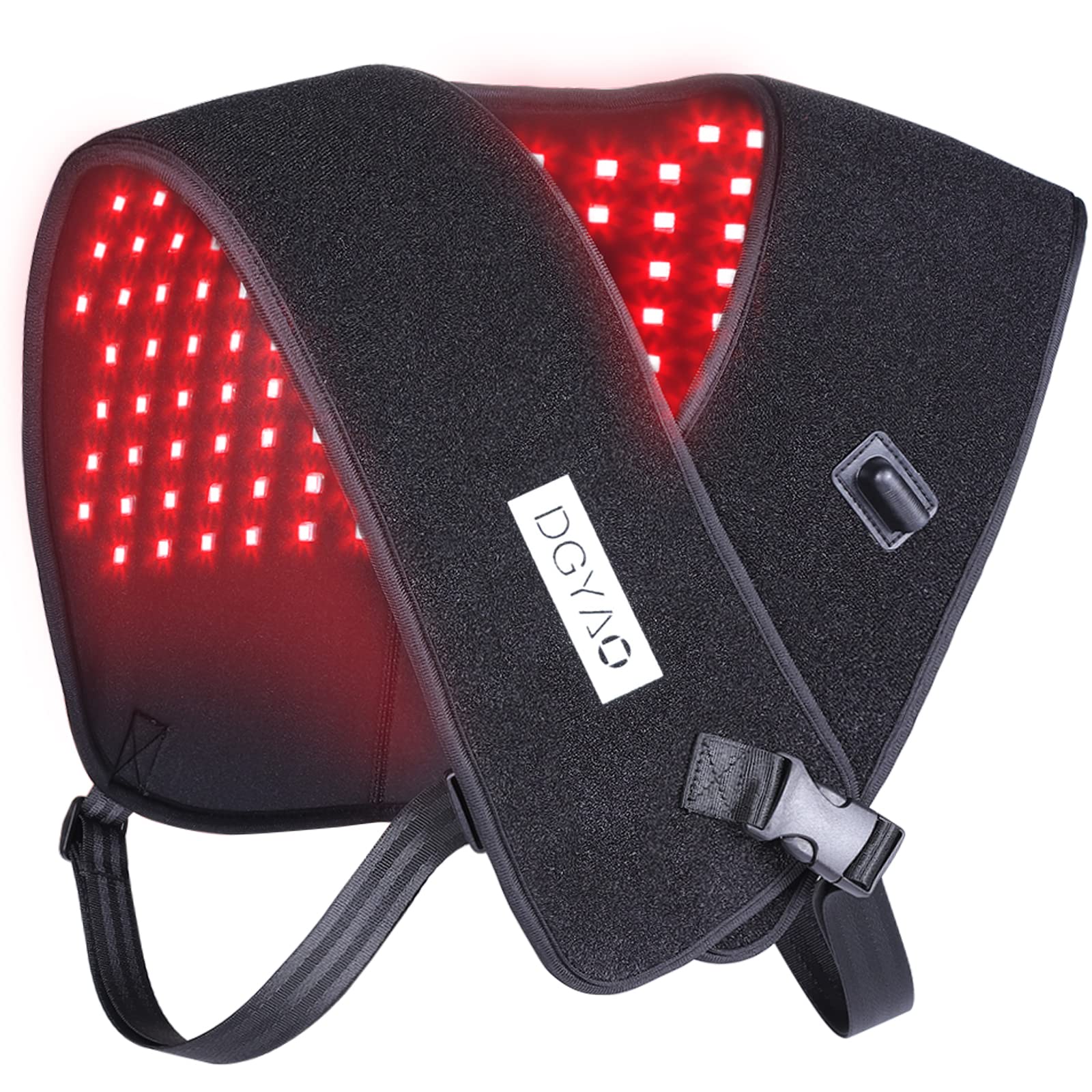 DGYAO Infrared Red Light Therapy Device 10 Hz Home Use Shoulder Back Pain Relief Multi-Mode Multifunction Wearable Pulse Pad