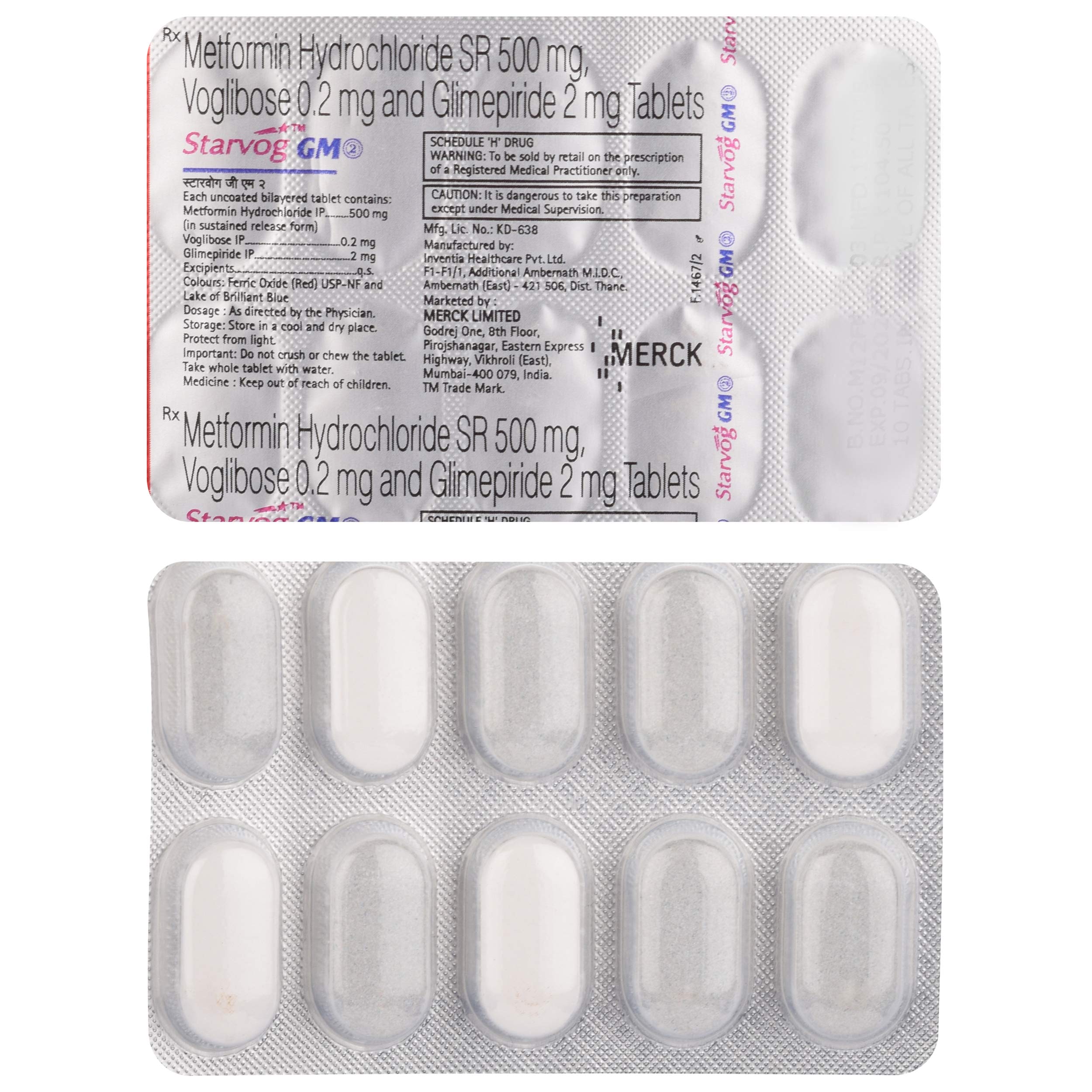 Starvog GM 2 - Strip of 10 Tablets