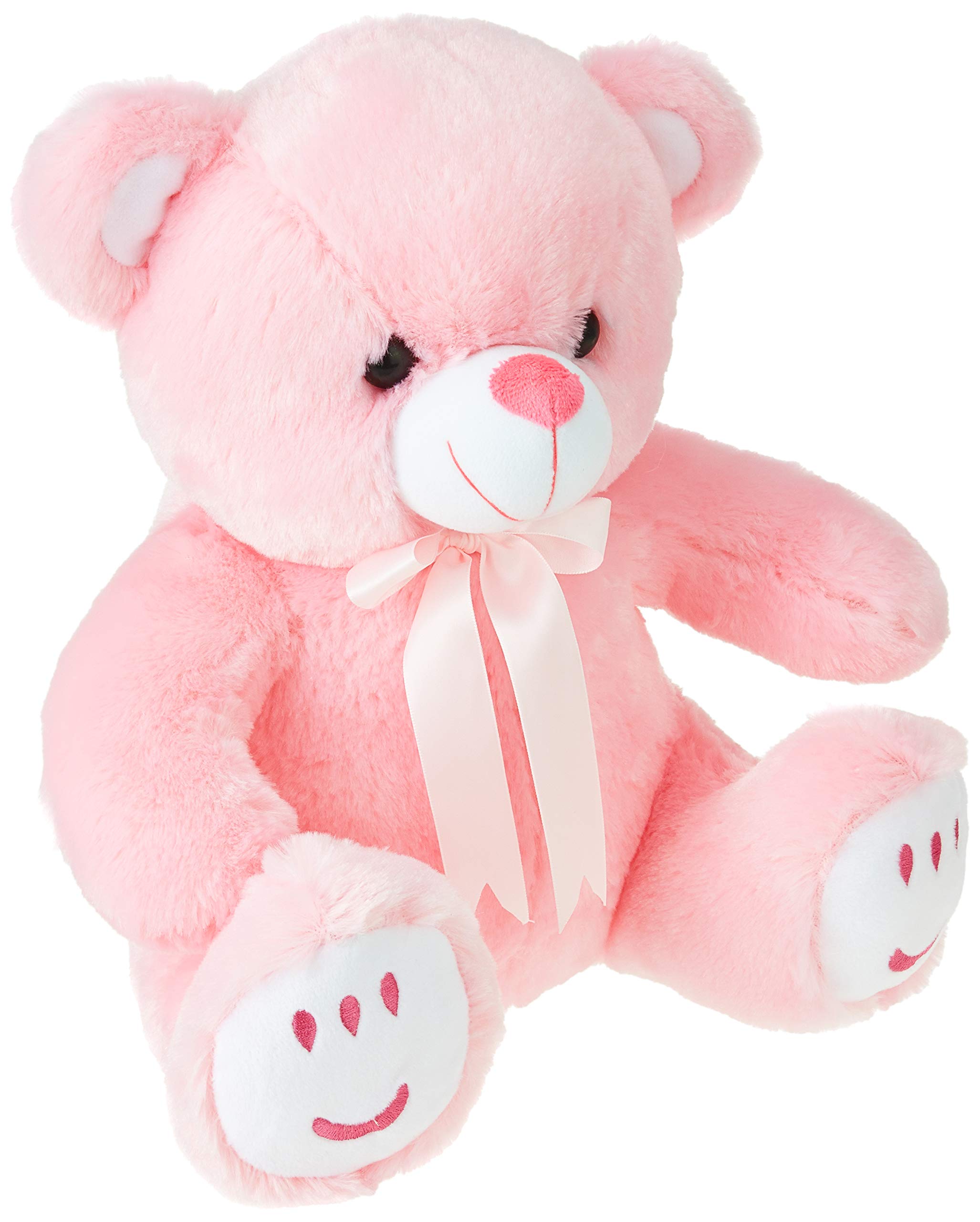 Amazon Brand - Jam & HoneyAmazon Brand - Jam & Honey Teddy Bear, Cute, Soft Toy (33 Cm, Pink), Great Birthday Gift