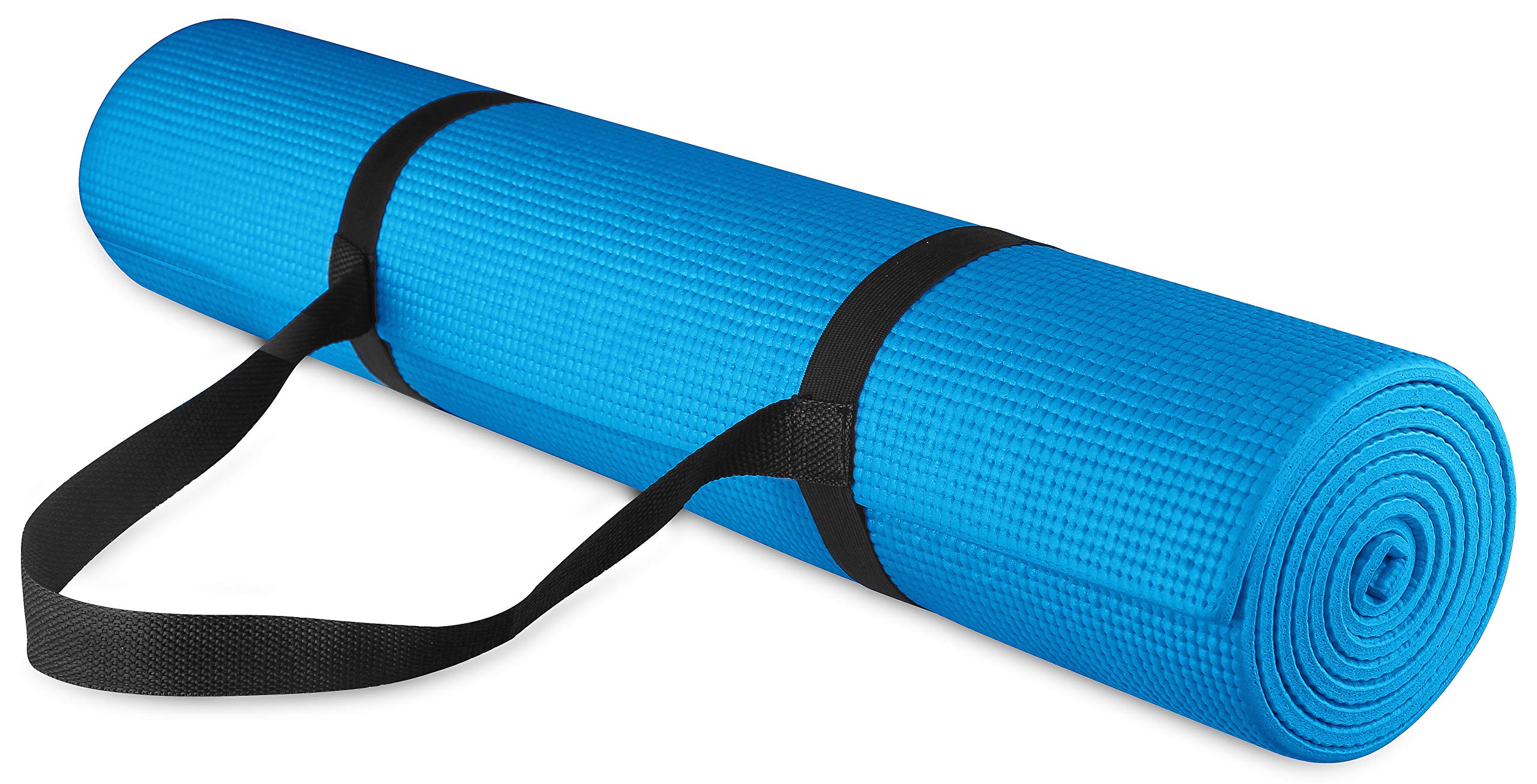 BalanceFrom GoYoga All Purpose High Density Non-Slip Exercise Yoga Mat with Carrying Strap