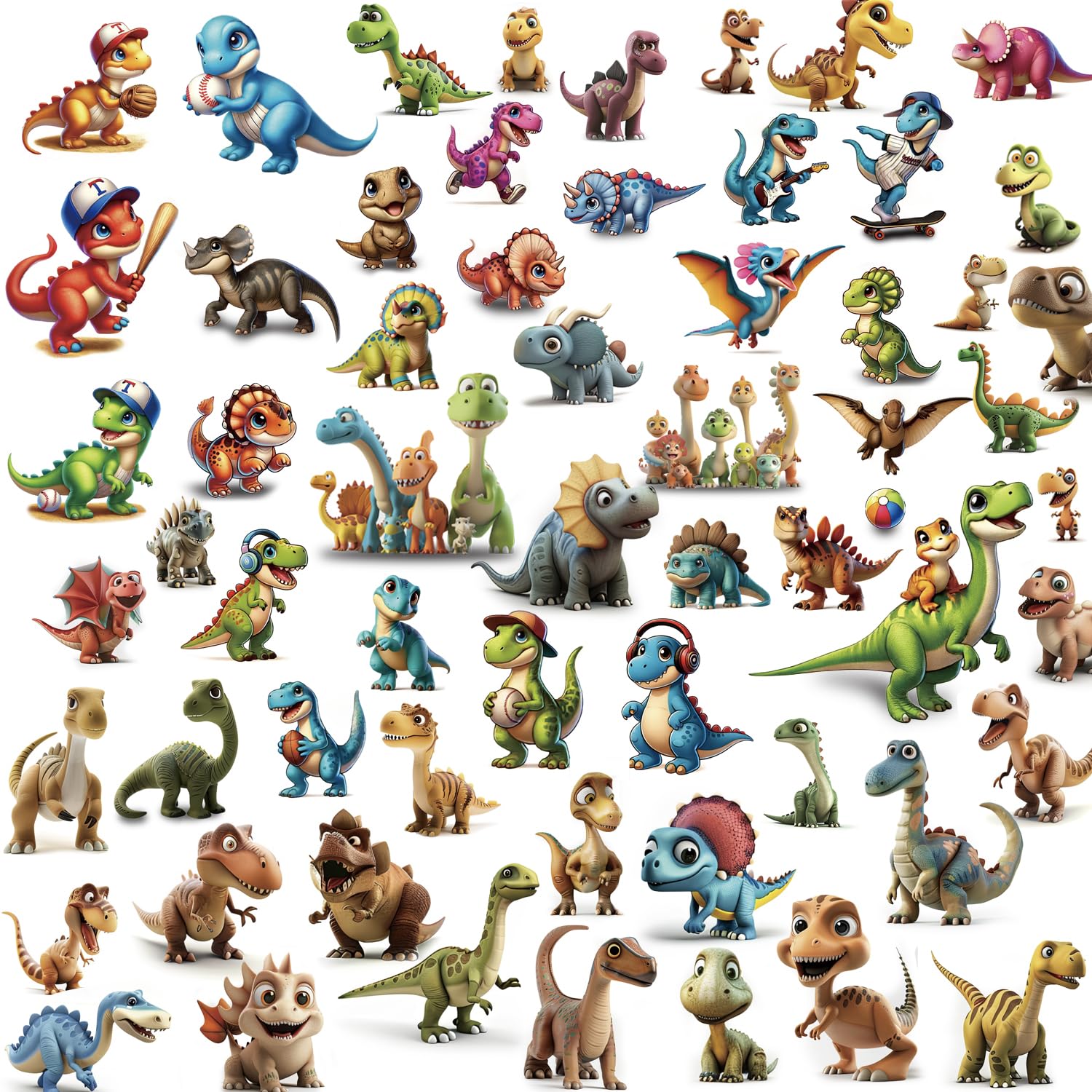 120 Styles Temporary Tattoos Kids Dinosaur Party Favors Stickers for Boys Girls Birthday Gift