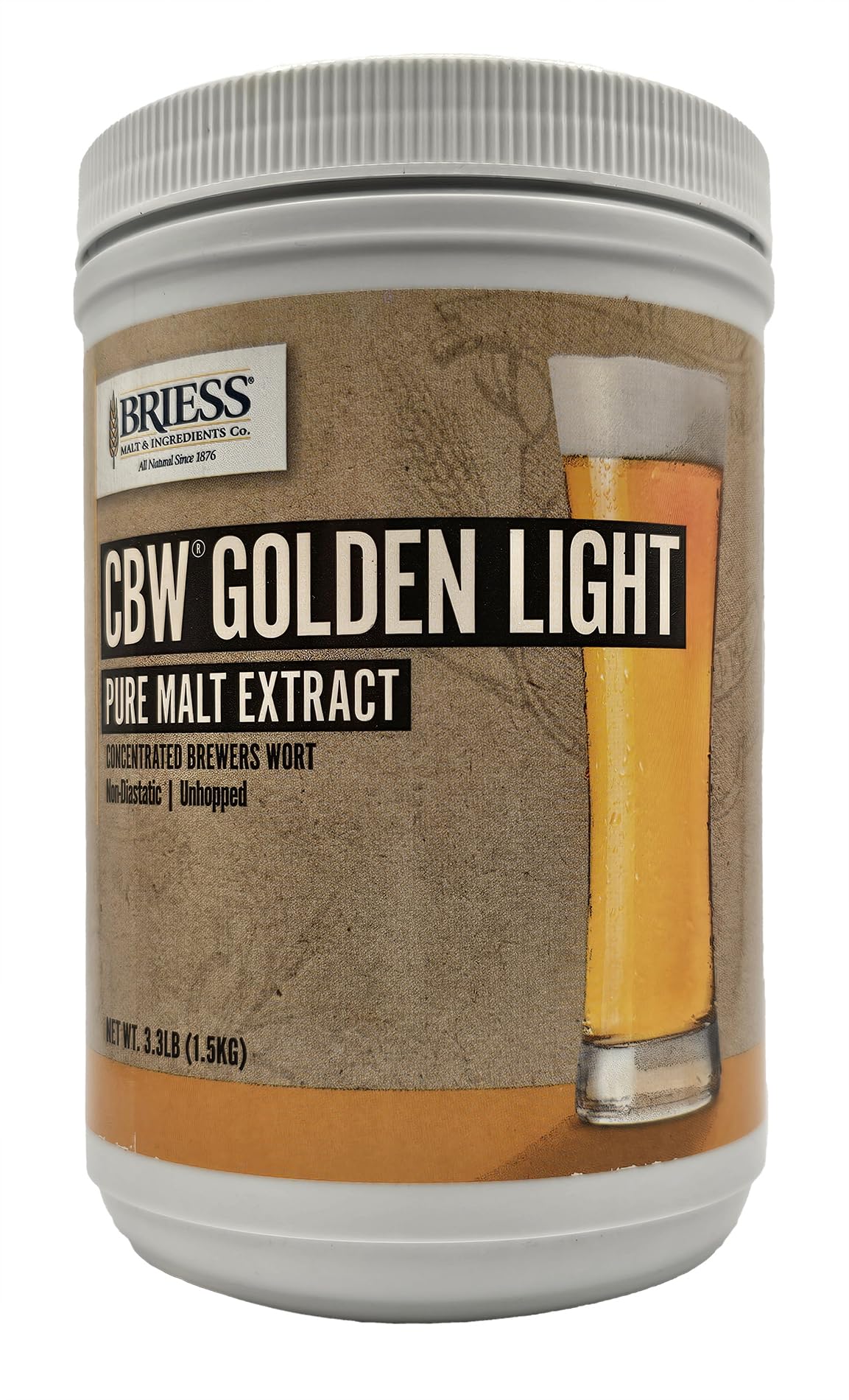 Learn To Brew B8-IS5X-KJH8 Briess Liquid Malt Extract Golden Light for Homebrew