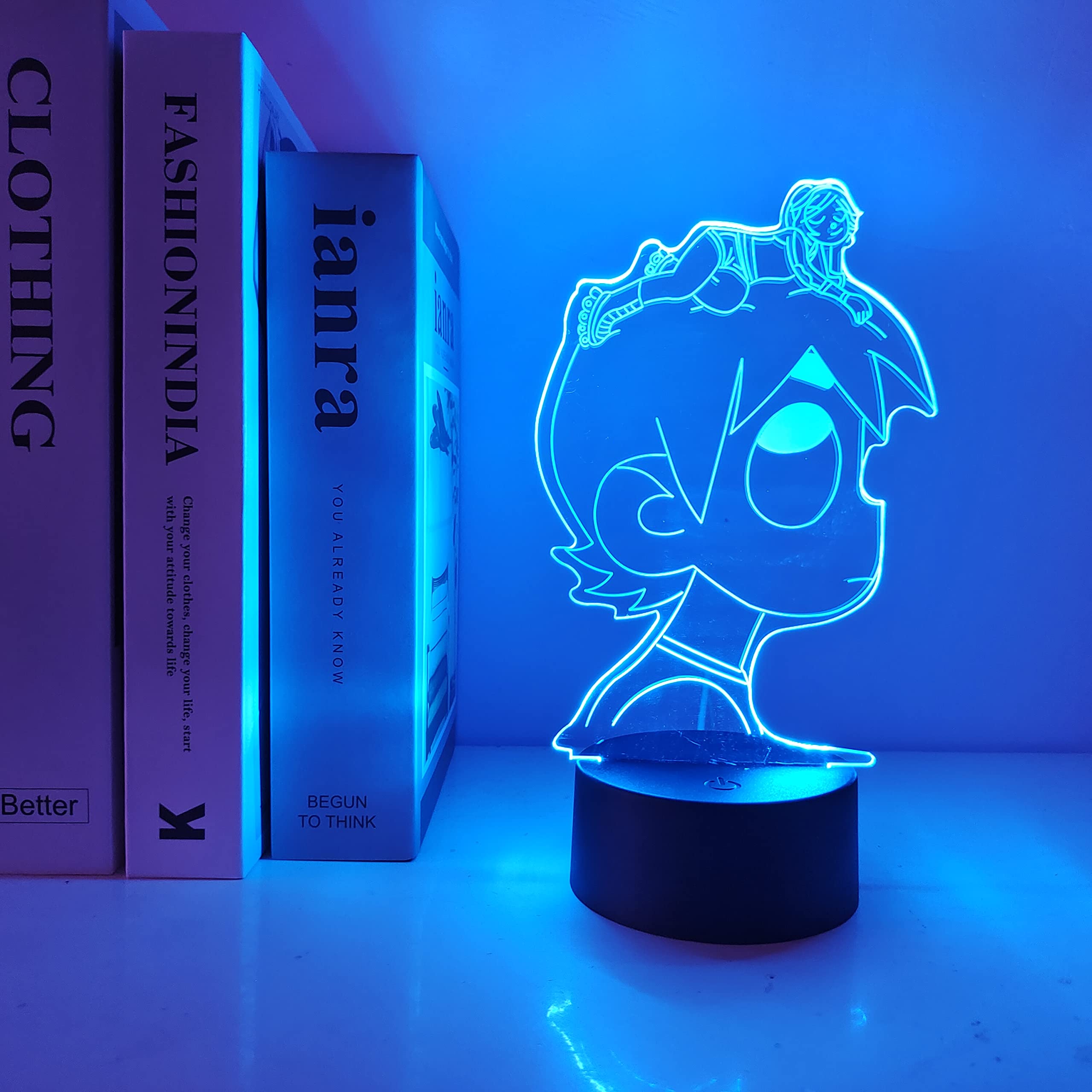 3D Night Light Led Lamp Anime Lights Sensor Color Changing Remote Contro Work Desk Gift Bedroom Decor