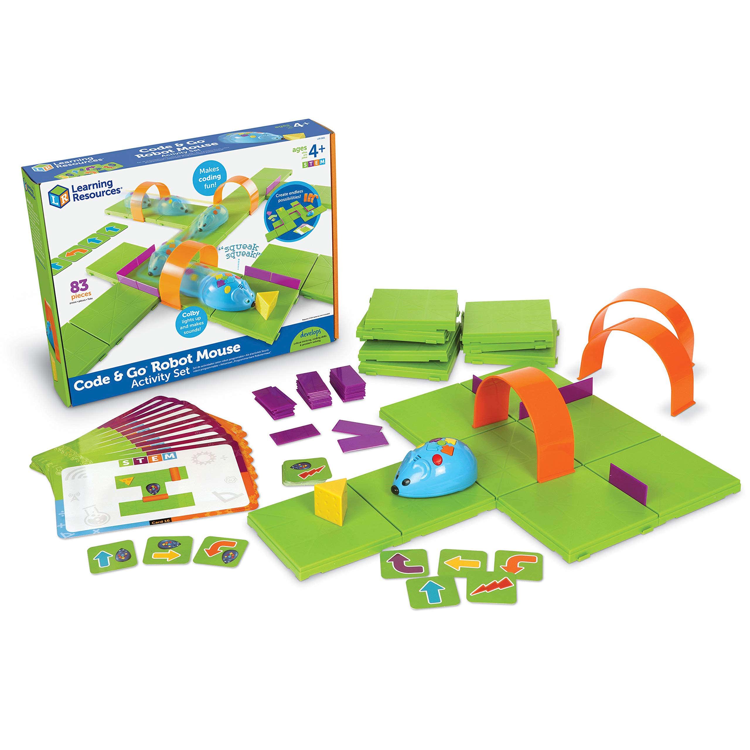 Learning Resources Code & Go Robot Mouse Activity Set, 83 Pieces