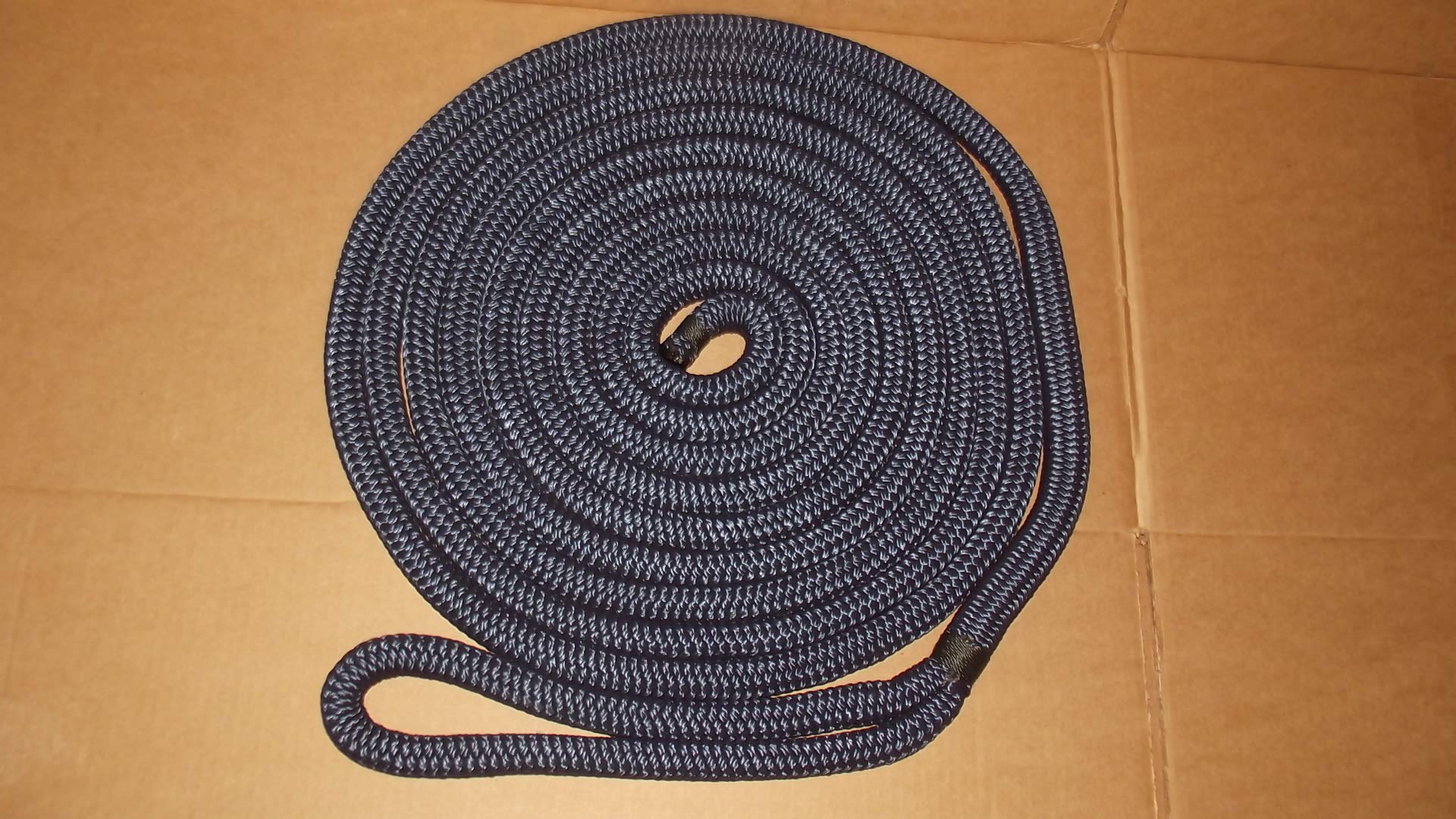 Casto Trading Co 3/4" x 15' Double Braid Dock Line, Navy