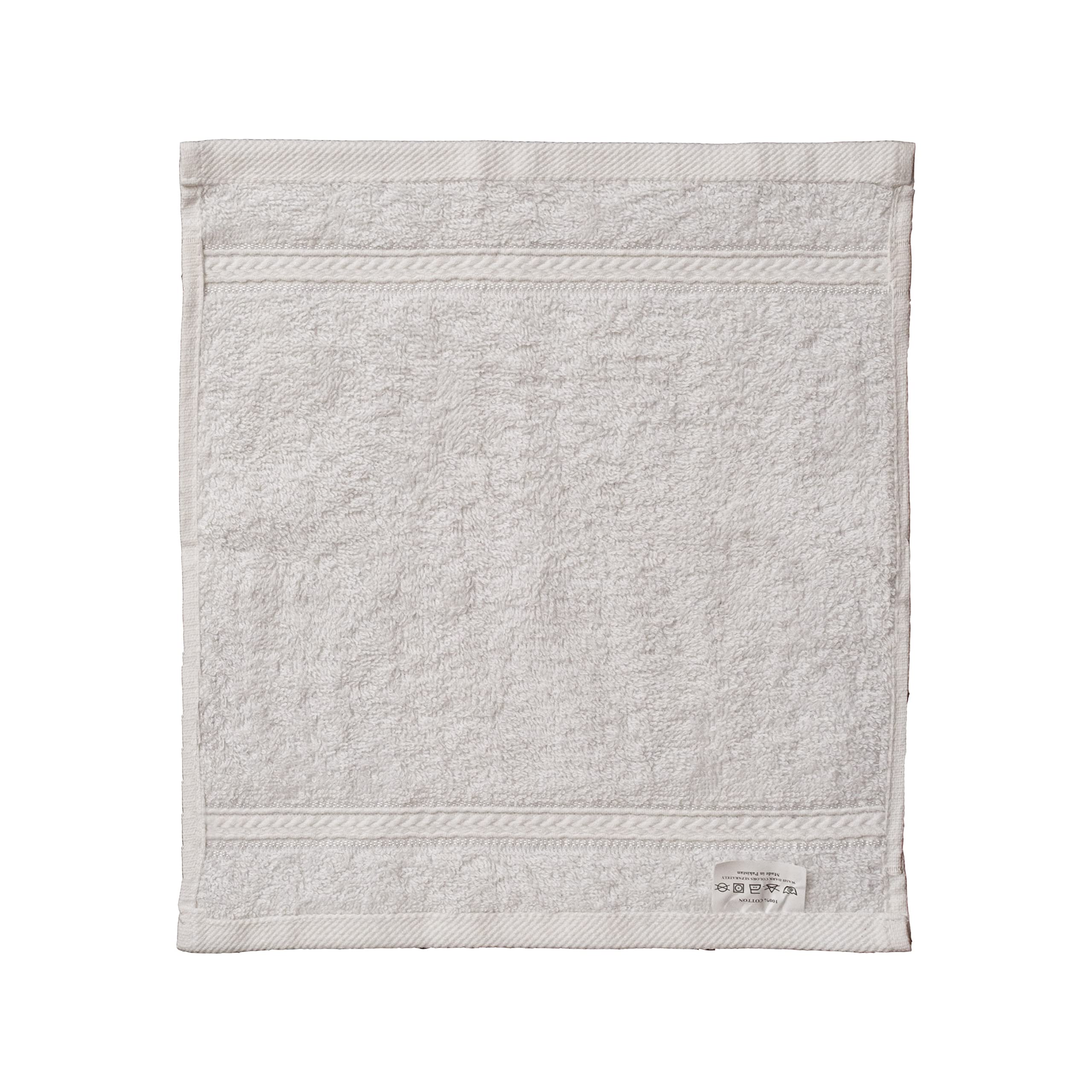 Hotel Linen Klub Cotton-Rich 480 GSM Terry Ring Spun Face Towel - Quick-Dry, Highly Absorbent, Soft and Premium Quality for a Spa Experience at Home, Size: 30 x 30 cm, White