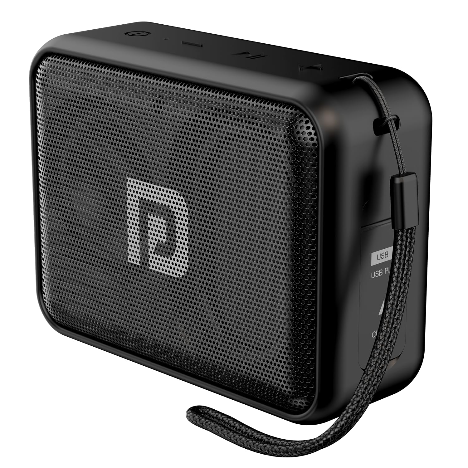 Portronics Dynamo 8W Portable Stereo Speaker with TWS, Upto 10 Hours Playback, USB Music, FM Radio & Clear Bass Sound, Inbuilt Mic, Bluetooth 5.3v, Water Resistant (Black)