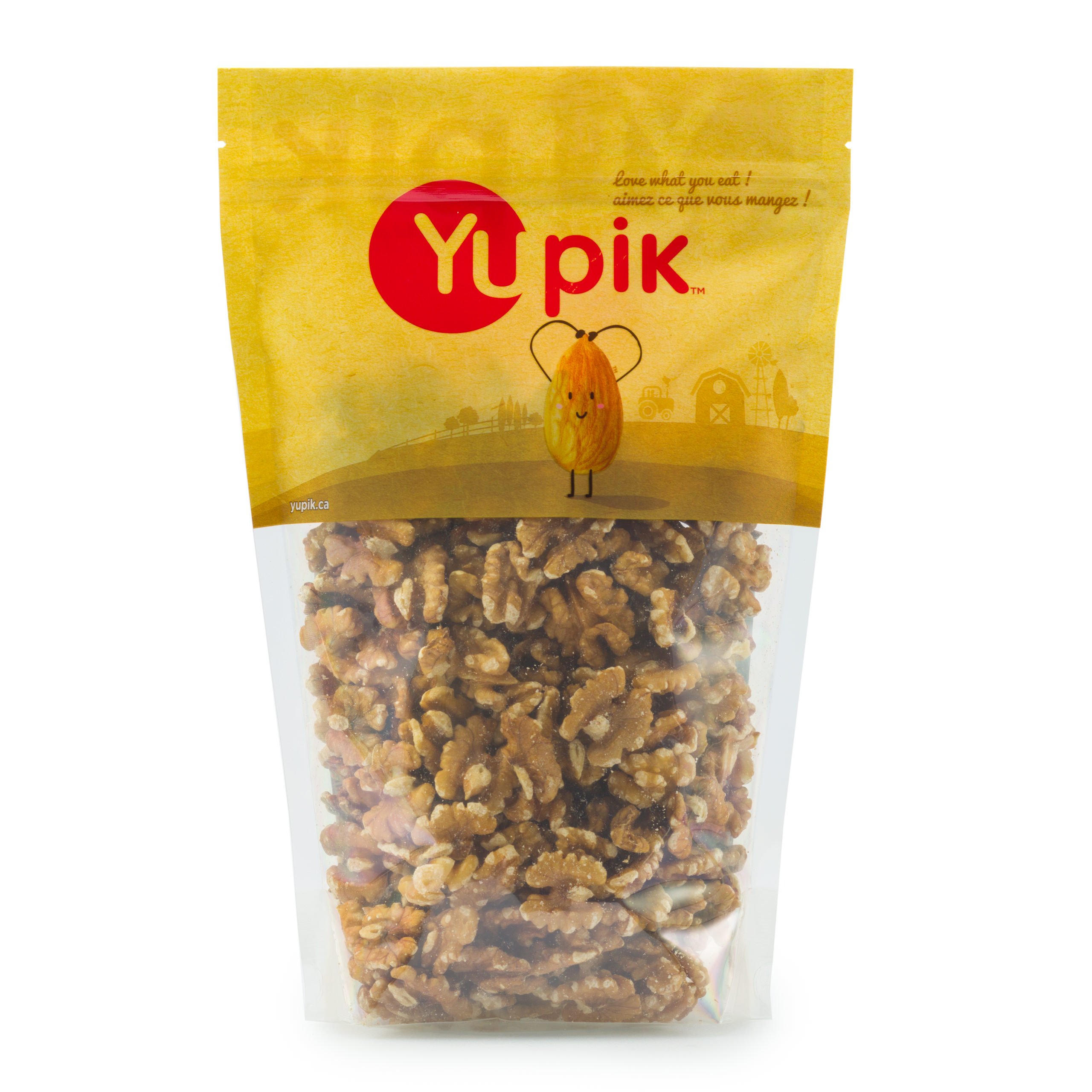 YupikRaw California Premium Walnut Halves, 2.2 lb, Nuts