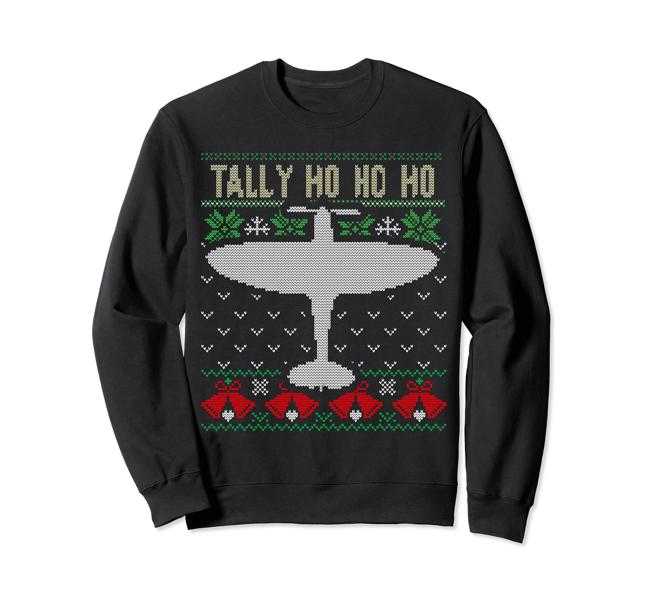 BeesTeez Aviation Christmas Gift Ideas For MenSpitfire Christmas Ugly Jumper Style Airplane Aircraft Plane Sweatshirt