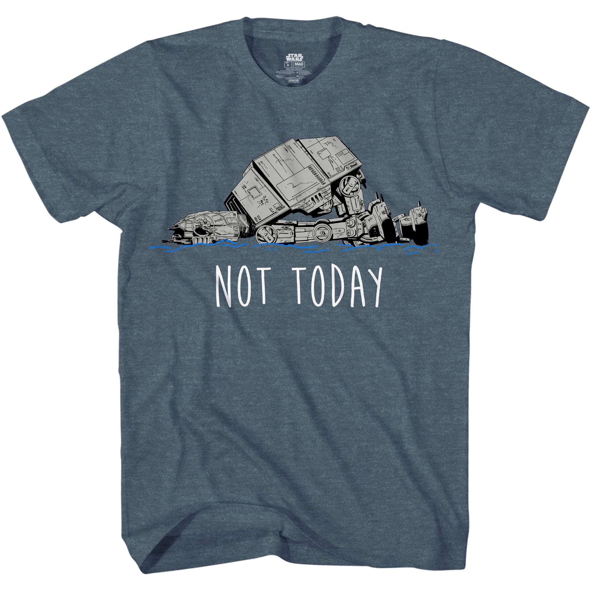 STAR WARS at-at Not Today Humor Funny Hoth Adult Graphic T-Shirt