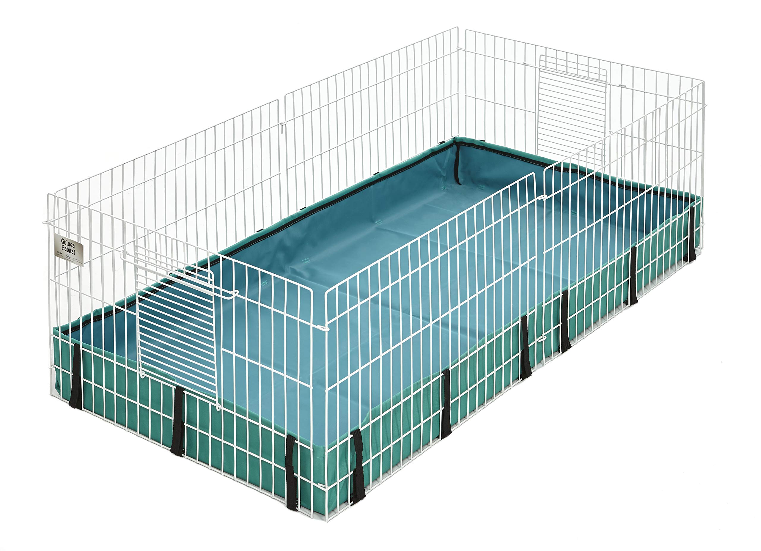 MidWest Homes for Pets Guinea Habitat Guinea Pig Cage, 119.38L x 60.96W x 35.56H centimeters (47L x 24W x 14H Inches), White and Green, Model 171GH