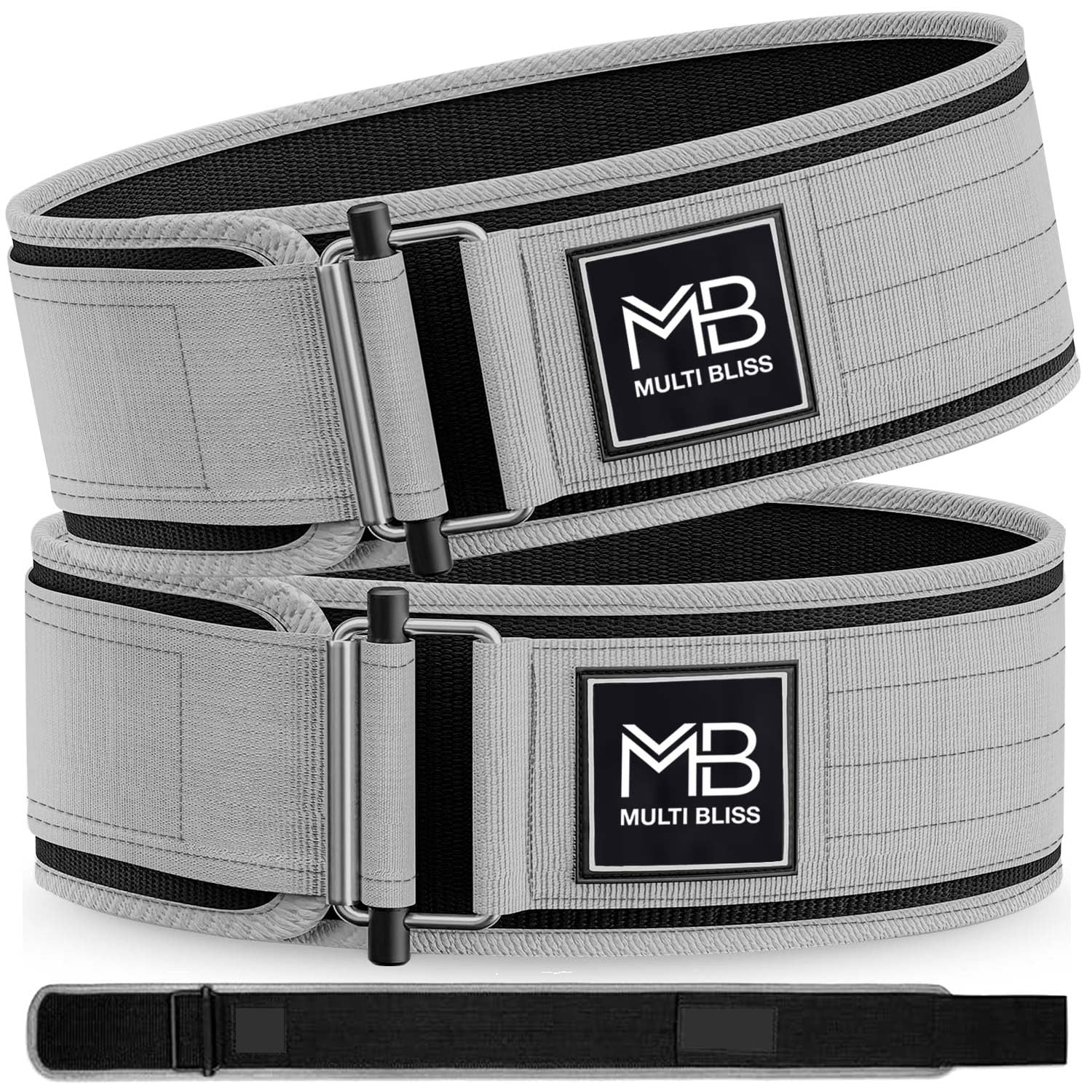 MULTI BLISSPremium Quality Weight Lifting Gym Belt for Athletes, Olympic Training, Deadlift, Bodybuilding, WOD, Lifting Lumbar Support & Gym Workouts Belt for Men & Women (FreeGift Gym Keychain)