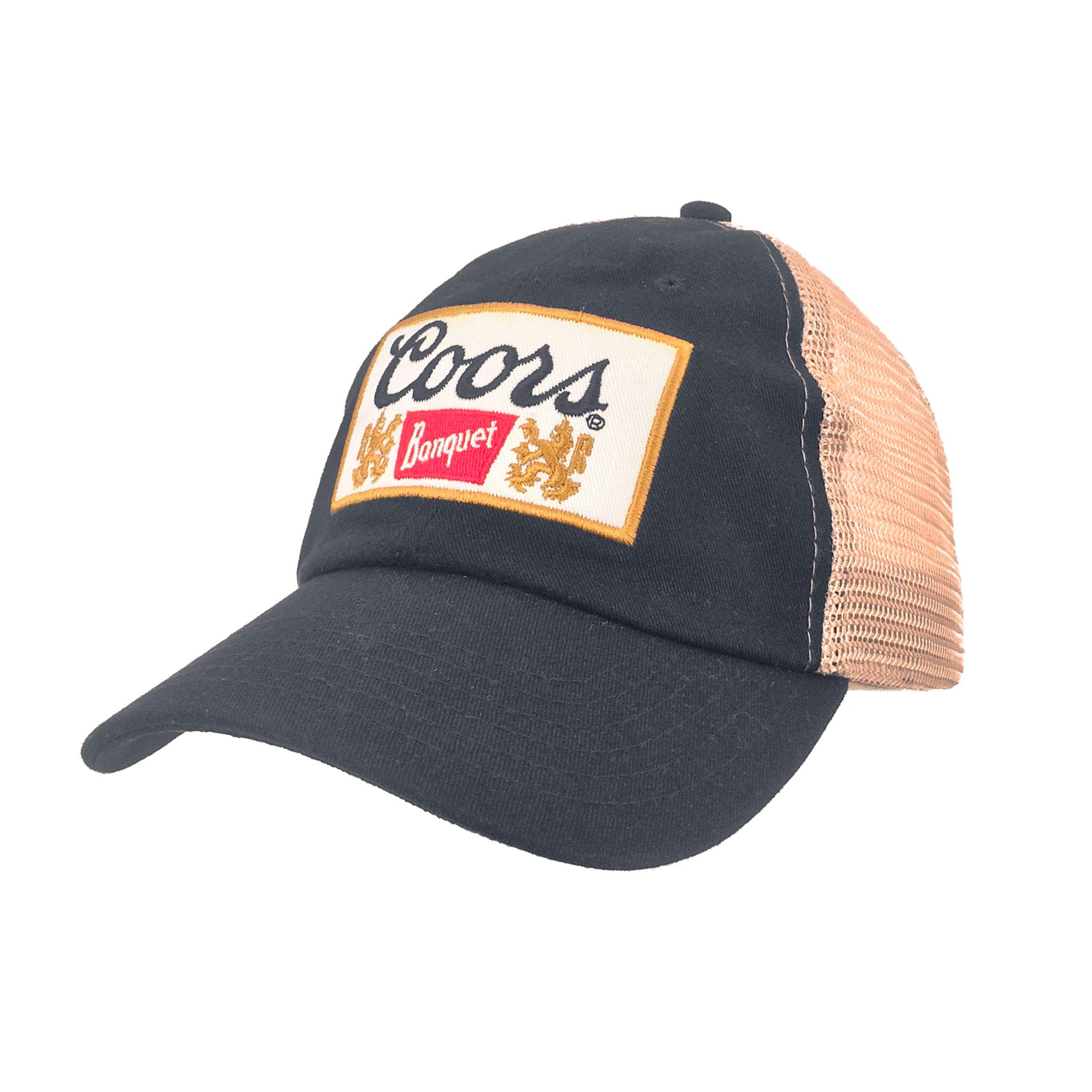 Tee LuvCoors Banquet Beer Trucker Hat (Black and Brown)