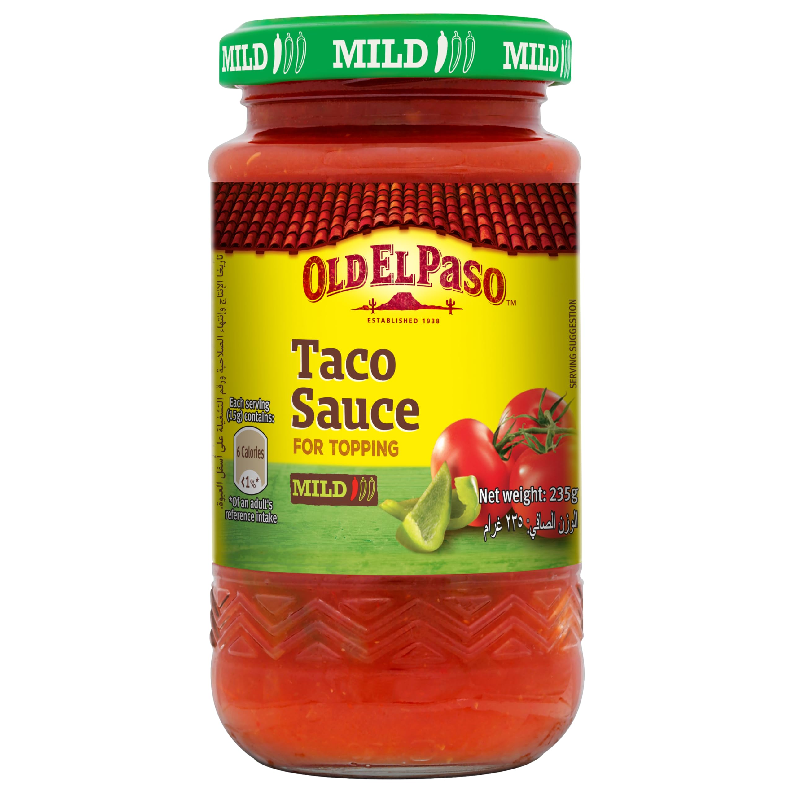 Old El Paso Taco Sauce For Topping, Mild, 235g