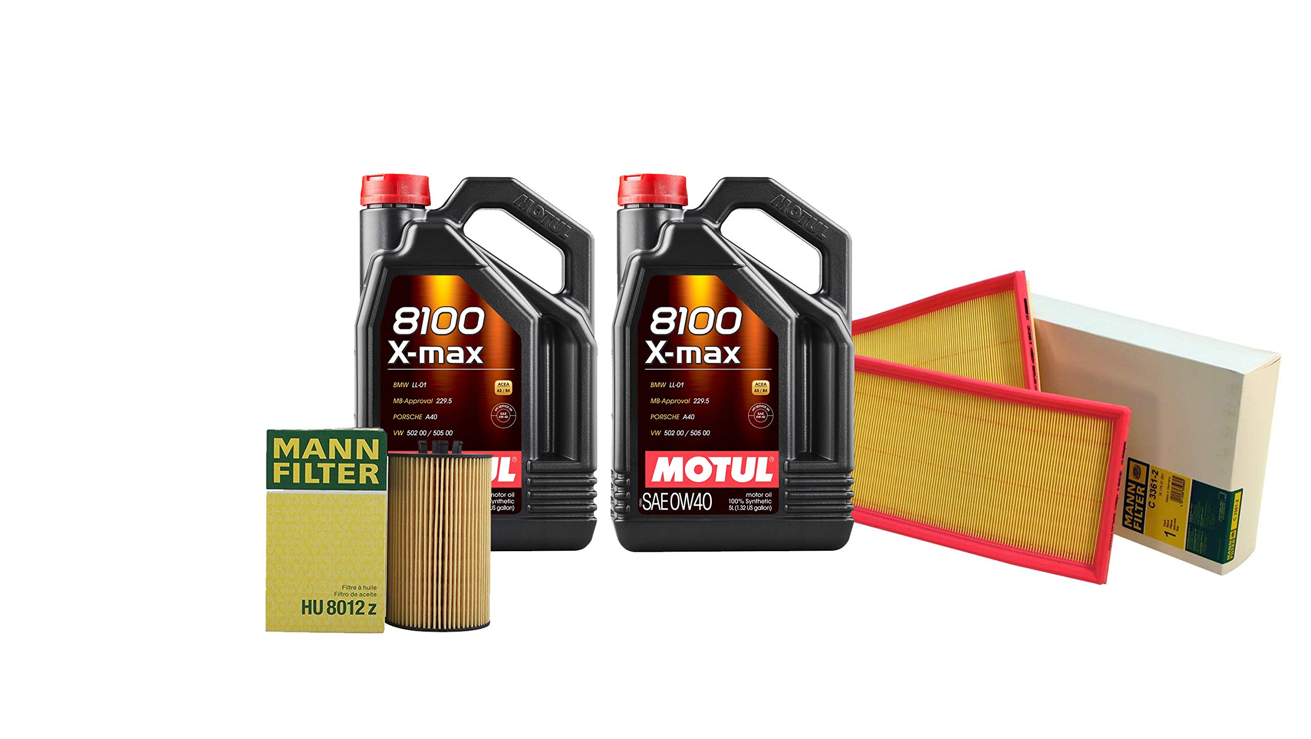 10L 8100 Xmax 0W40 Filter Motor Air Oil Change Kit for W164 ML63 AMG 6.3L W164 ML63 AMG 6.3L V8 Naturally Asp Gas MB-Approval 229.5 2007-2011 Engine Oil Change Kit Oil Air Filter