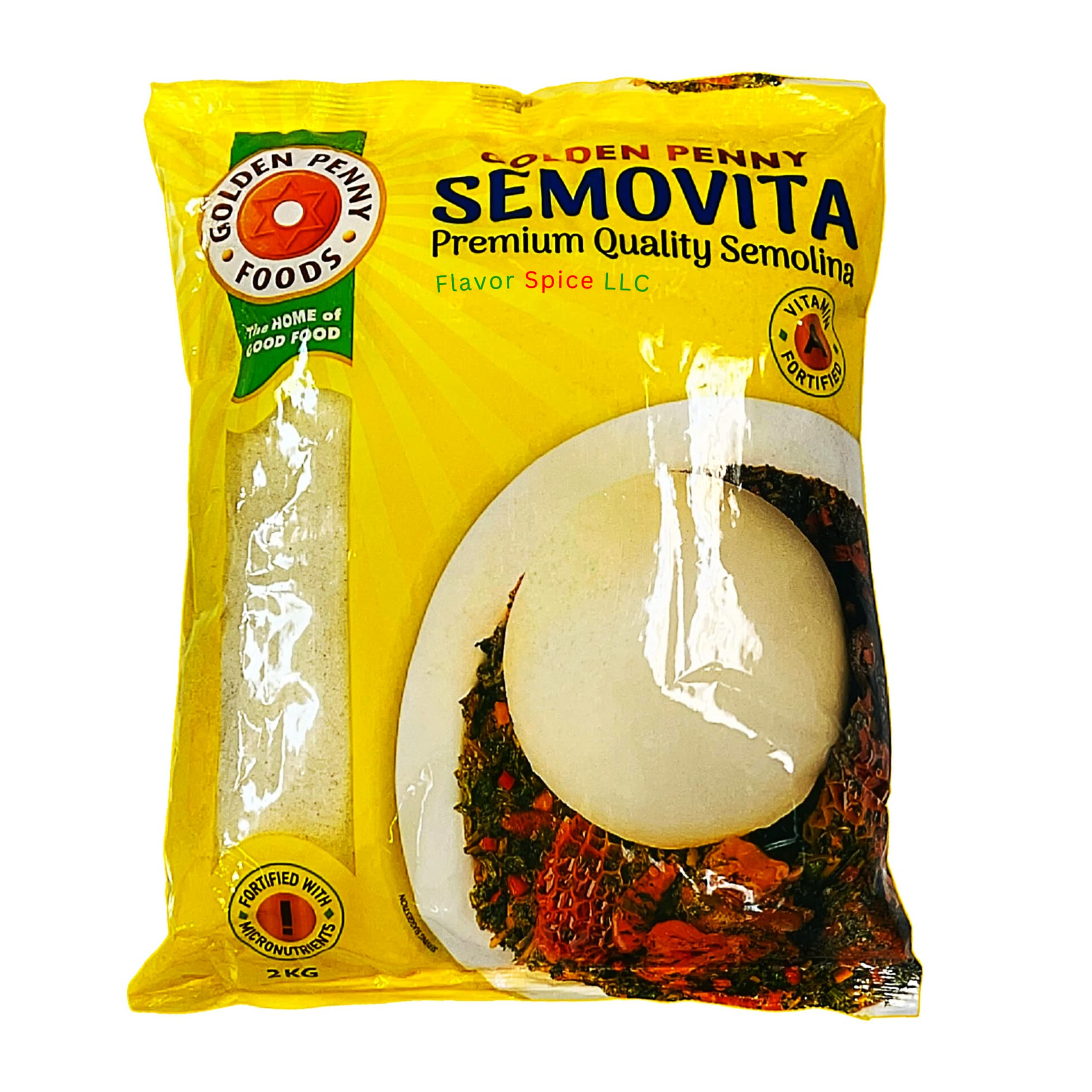 Semovita Golden Penny Premium Quality 2KG(4.4LB)