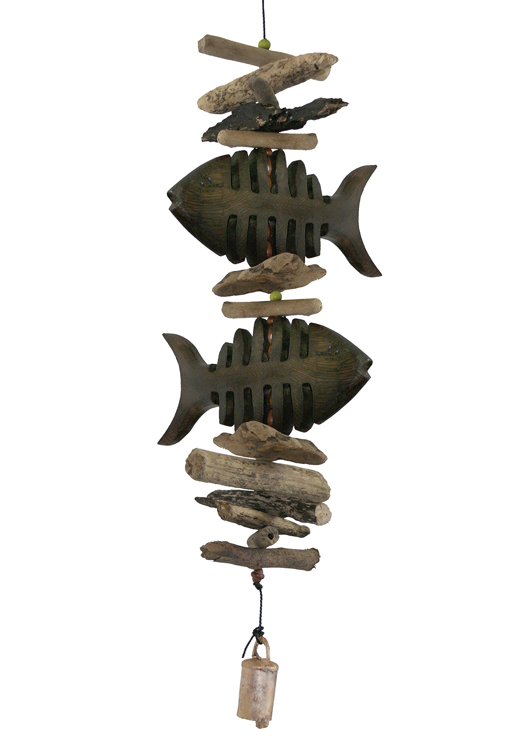 Cohasset Gifts 548D Bone Fish Double Bell Chime