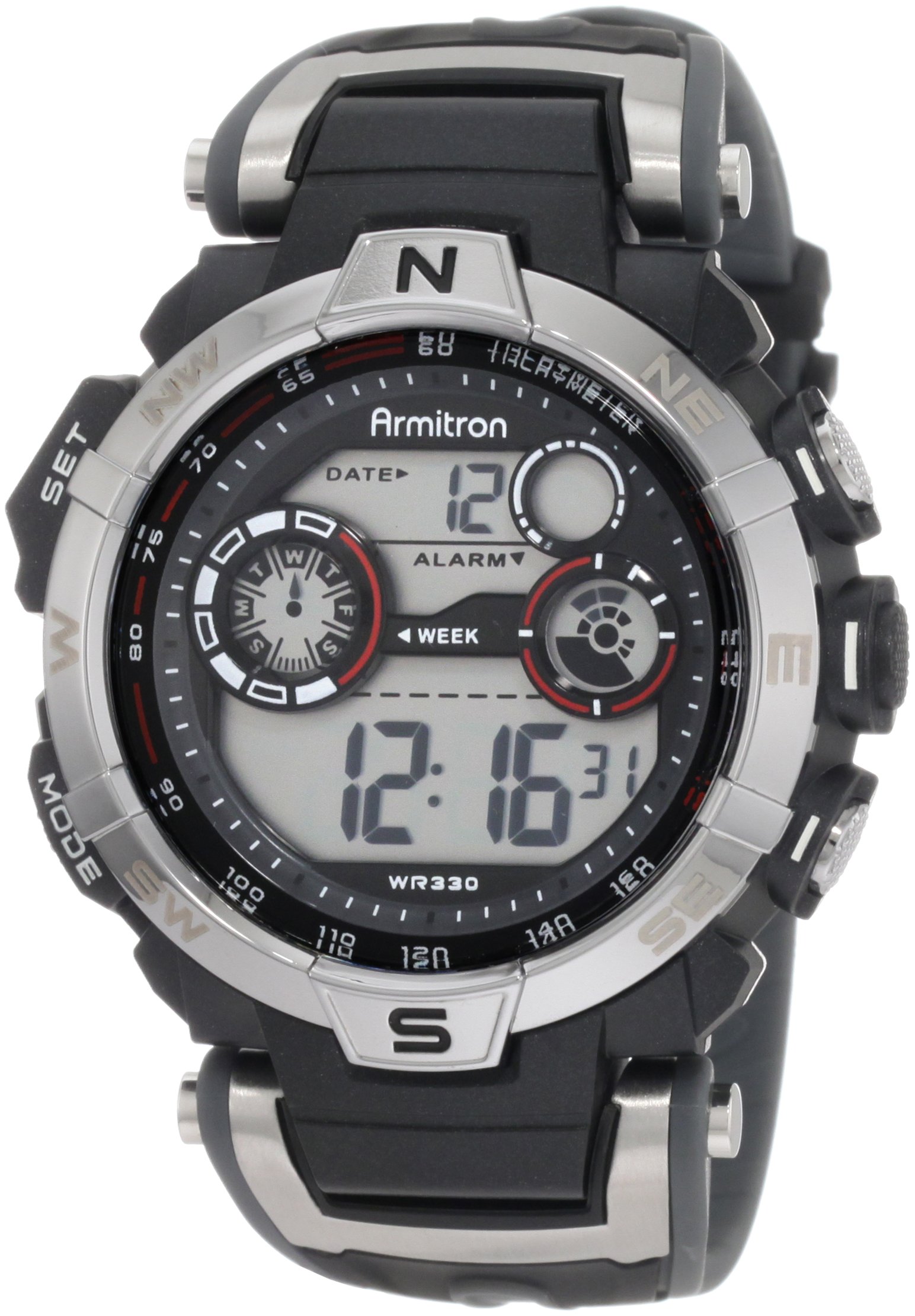 Armitron Sport Men's Digital Chronograph Resin Strap Watch, 40-8231