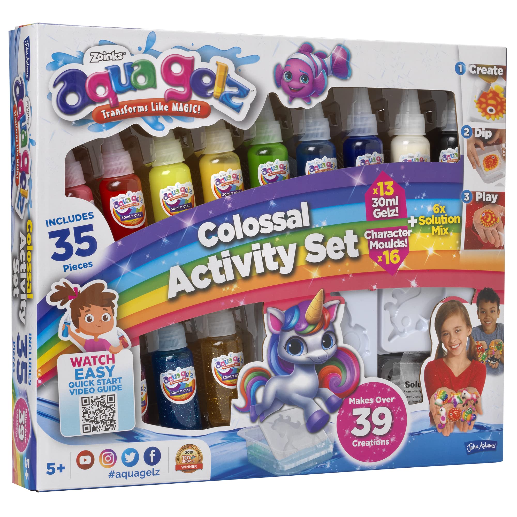 abgee 11105 EA AquaGelz Colossal Activity Set, Multicolor, 50.6 x 5 x 30.4 Centimeters