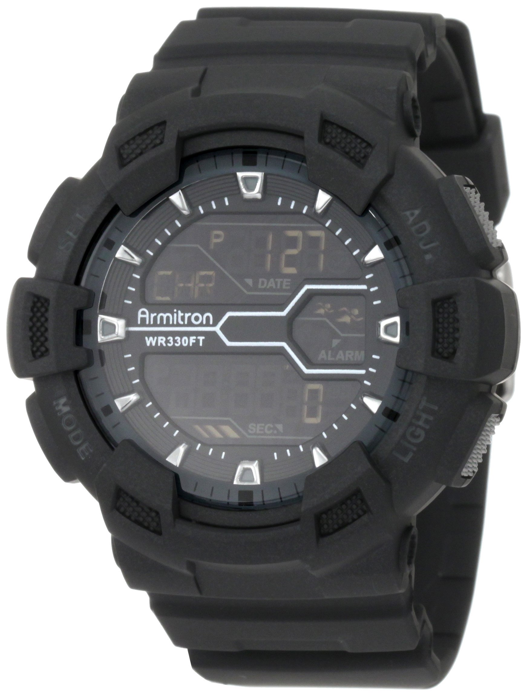 ArmitronSport Men's Digital Chronograph Resin Strap Watch, 40/8246