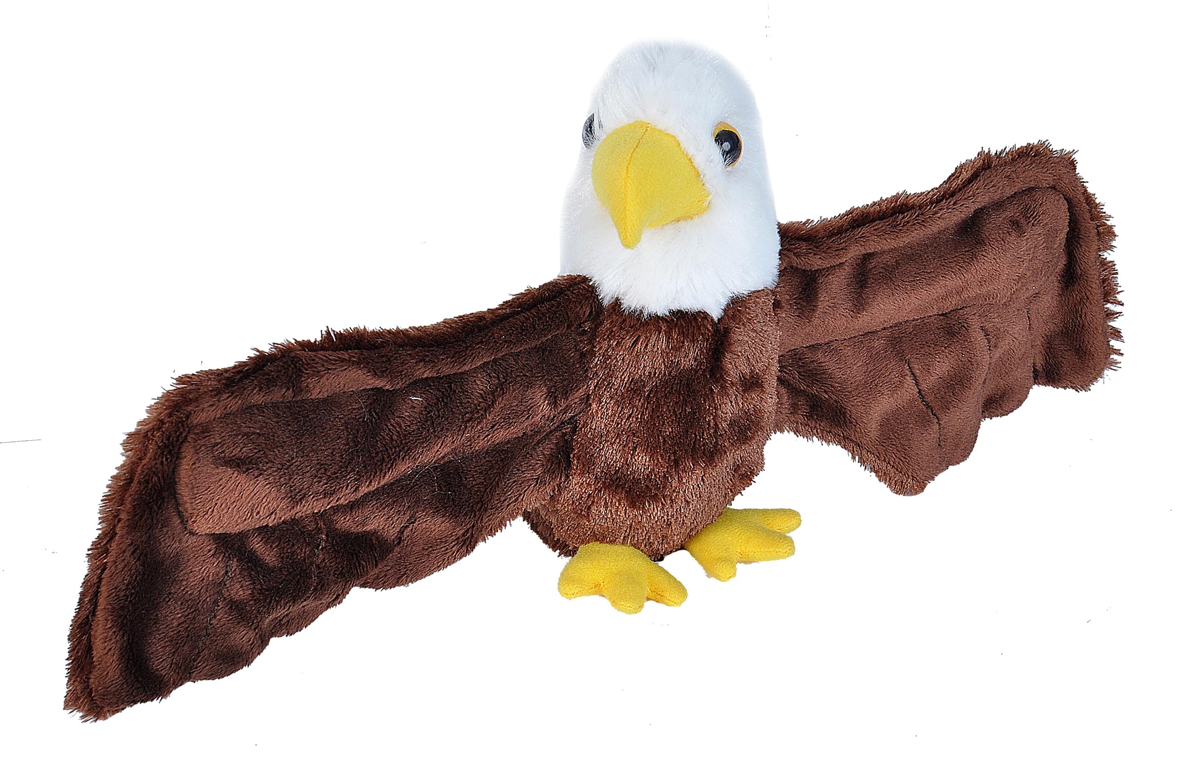 Wild Republic Huggers Bald Eagle Plush Toy, Slap Bracelet, Stuffed Animal, Kids Toys, 8"