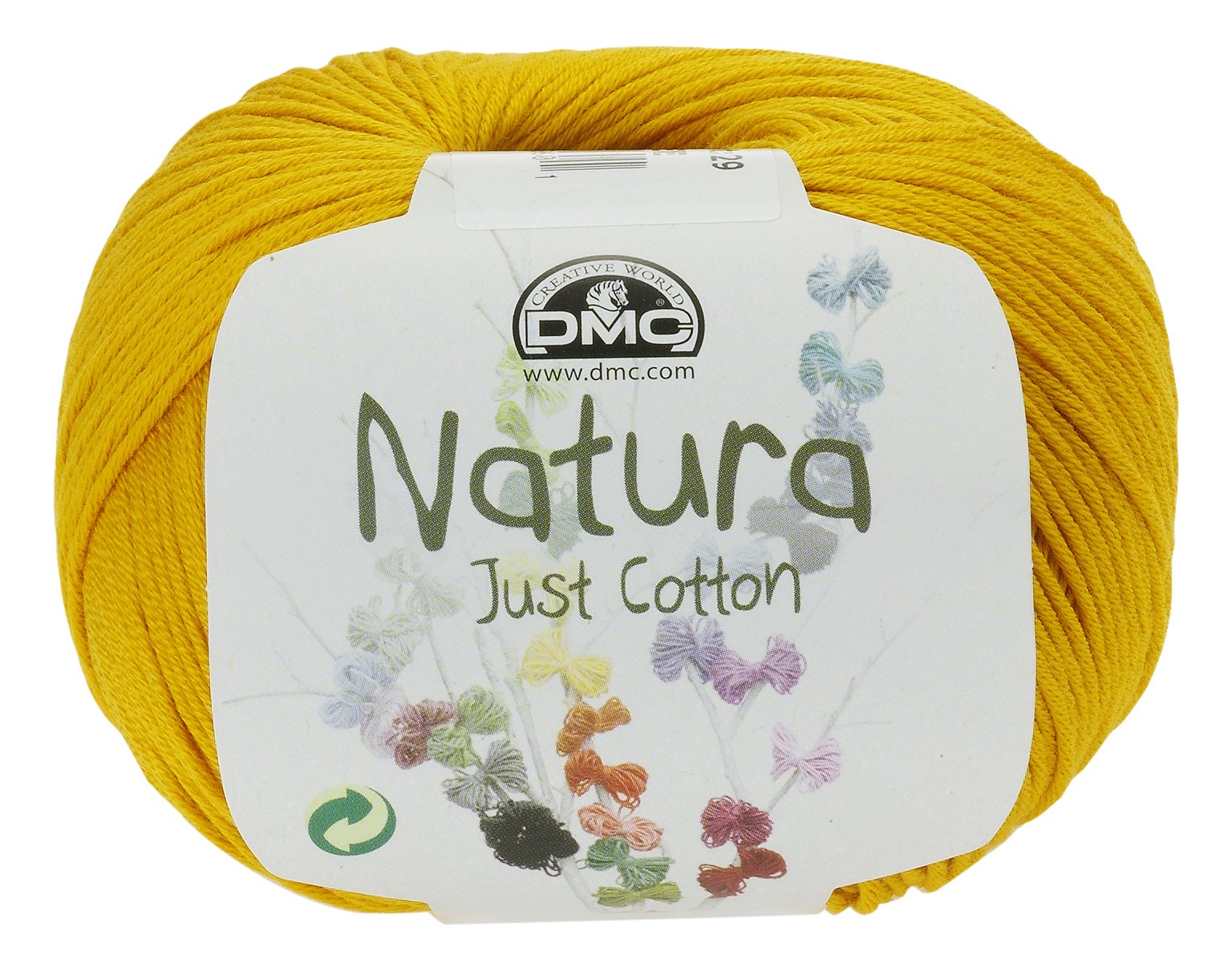 DMC Natura Yarn, 100% Cotton, Giroflee N85, 9x9x7 cm