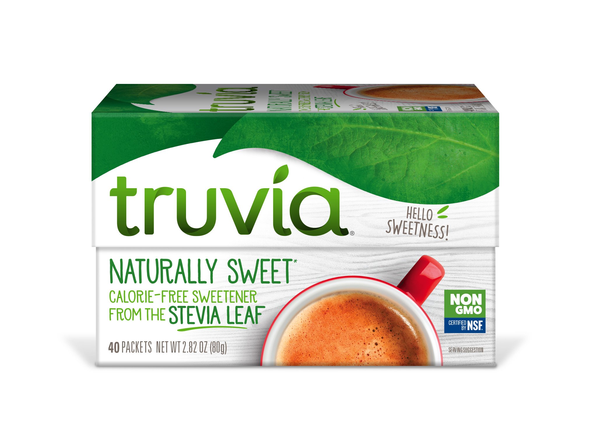 TruviaNatural Stevia Sweetener Packets, 2.82 oz (40 ct)