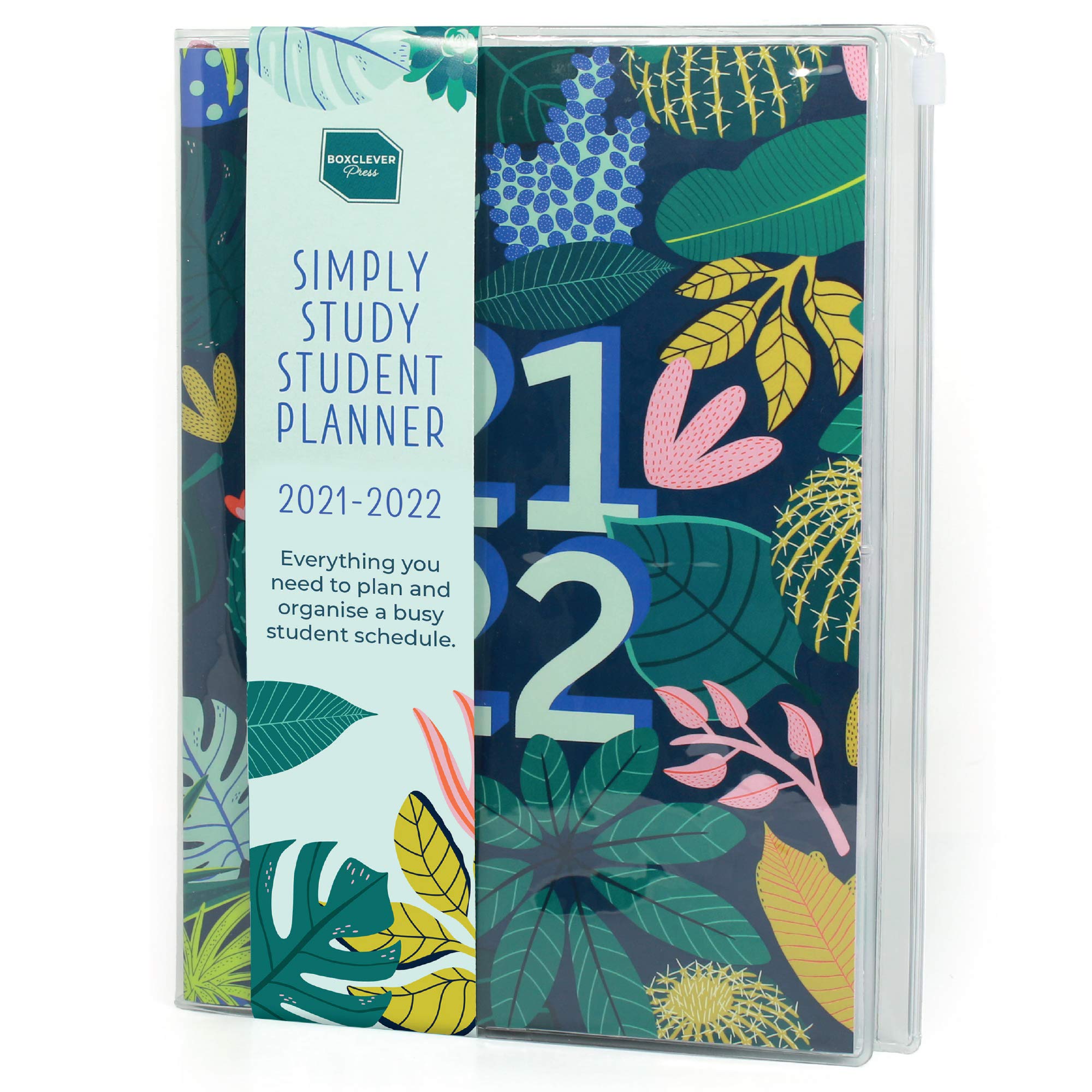 Boxclever Press Student Planner 2021-2022. Academic Diary 2021-2022 Week to View A5 runs Aug'21 - Aug'22. 2021-2022 Diary for Study Schedules. A Must-Have Academic Planner with Zip Lock Pocket.