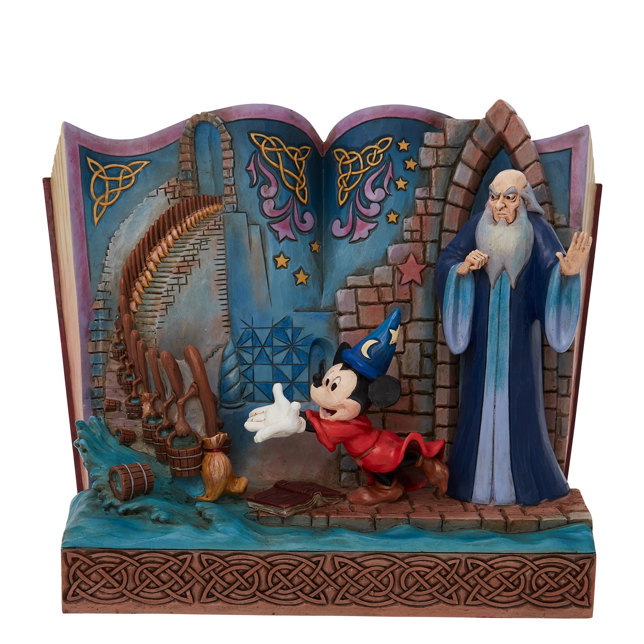 Disney Traditions Sorcerer Mickey Story Book Figurine