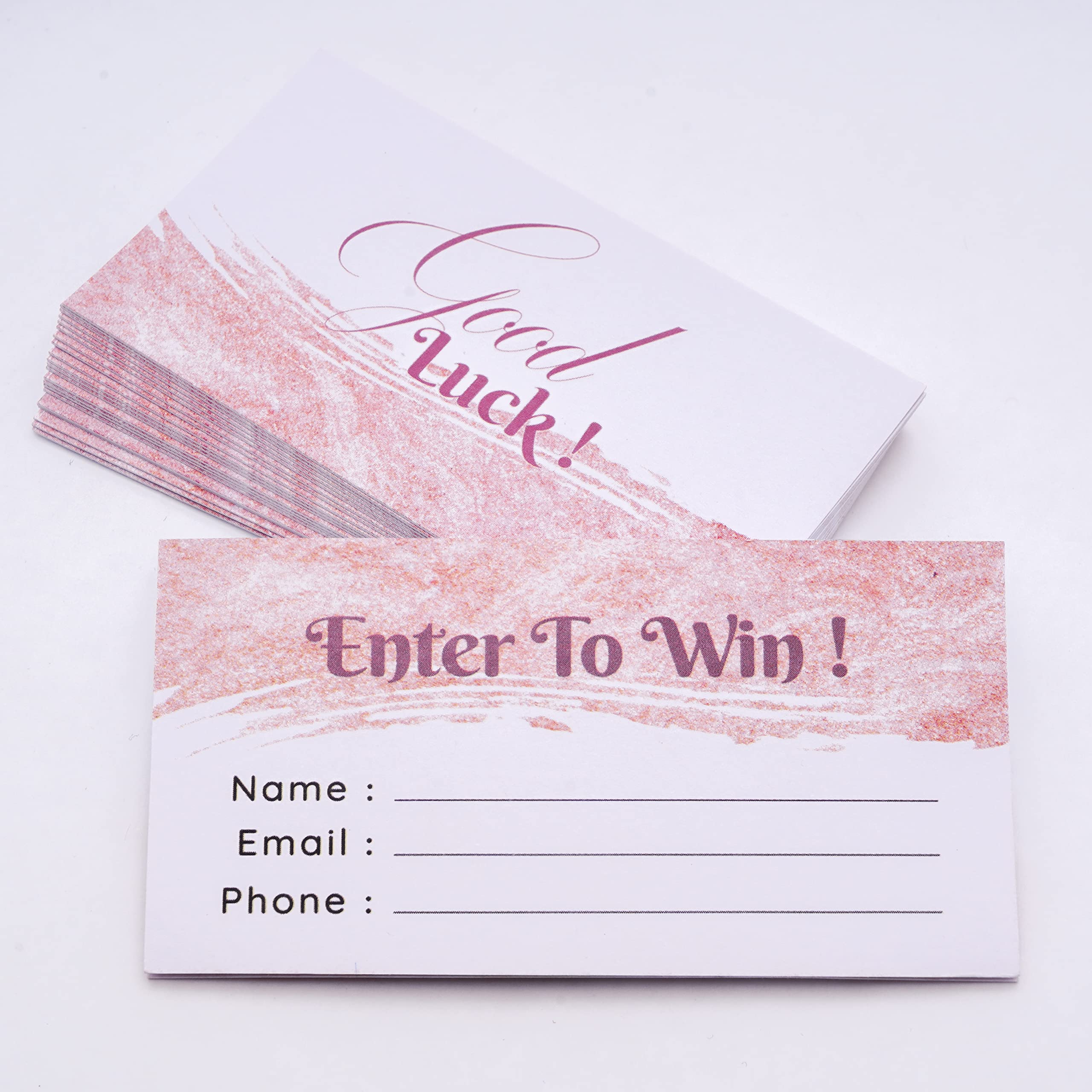 CLEVER SIGNS Raffle Tickets, 200-Pack, Enter to Win Cards, 3.5" x 2", Entry Form Cards for Contests, Auction Tickets for Ruffle, Raffle Tickets for Events