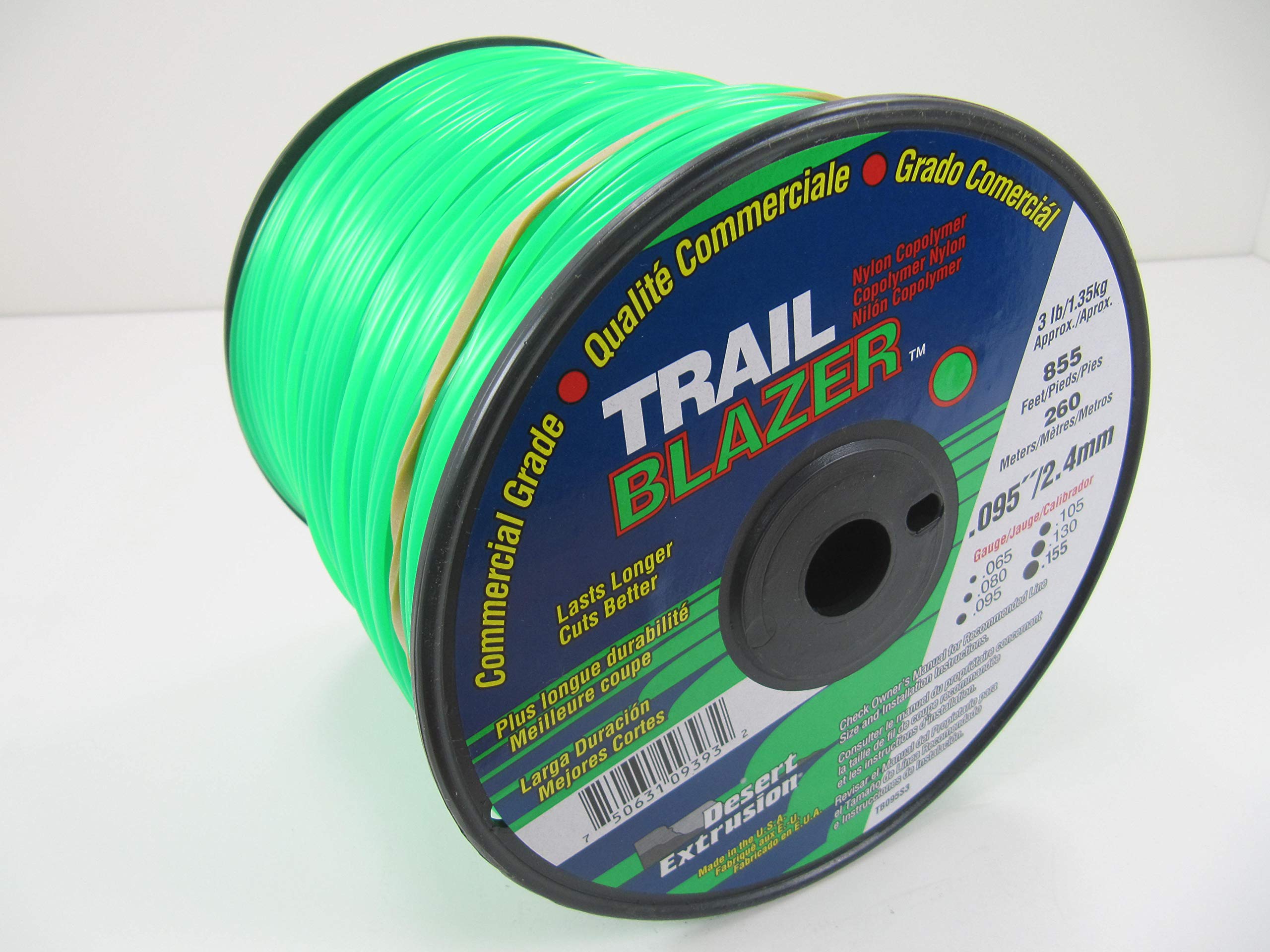 Original TRAI Blazer Commercial Trimmer Line .095 3-Lbs. Medium Spool 855 Feet.