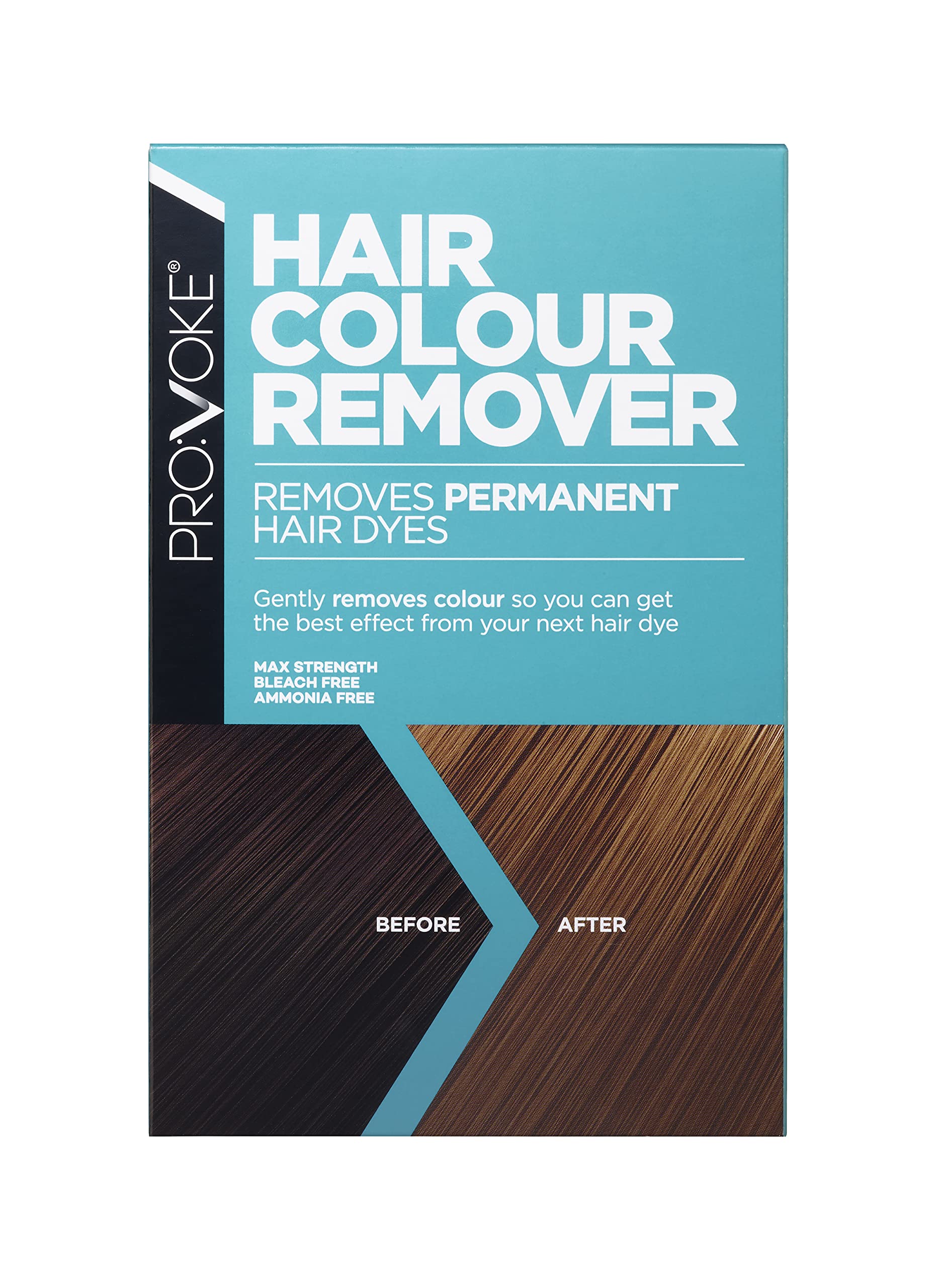 PROVOKE Hair Colour Remover, Max Strength Removes Permanent Hair Dye, For Multicoloured Hair Dye Removal; Ammonia-free & Bleach-Free Formulation