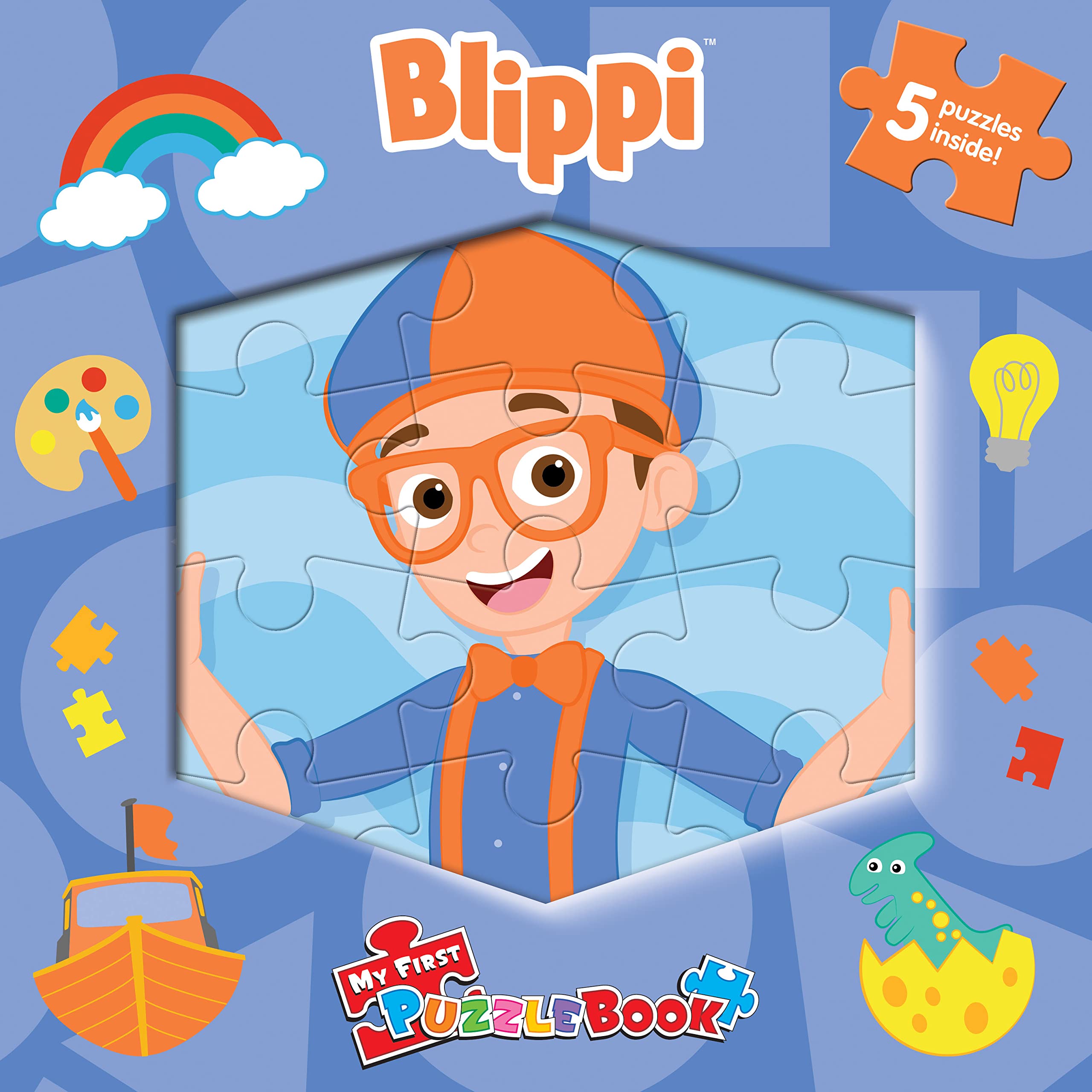 Blippi My First Puzzle Book - Jigsaw Puzzles for kids, 10-page board book, 5 puzzles to enjoy: Jigsaw Book for Kids Children Toddlers Ages 3+ Board book – Picture Book, 18 May 2022