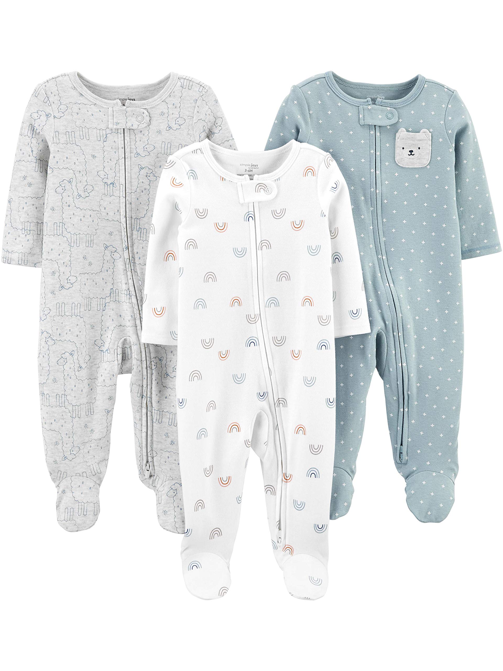 Simple Joys by Carter's Baby 3-Pack Neutral Sleep and Play