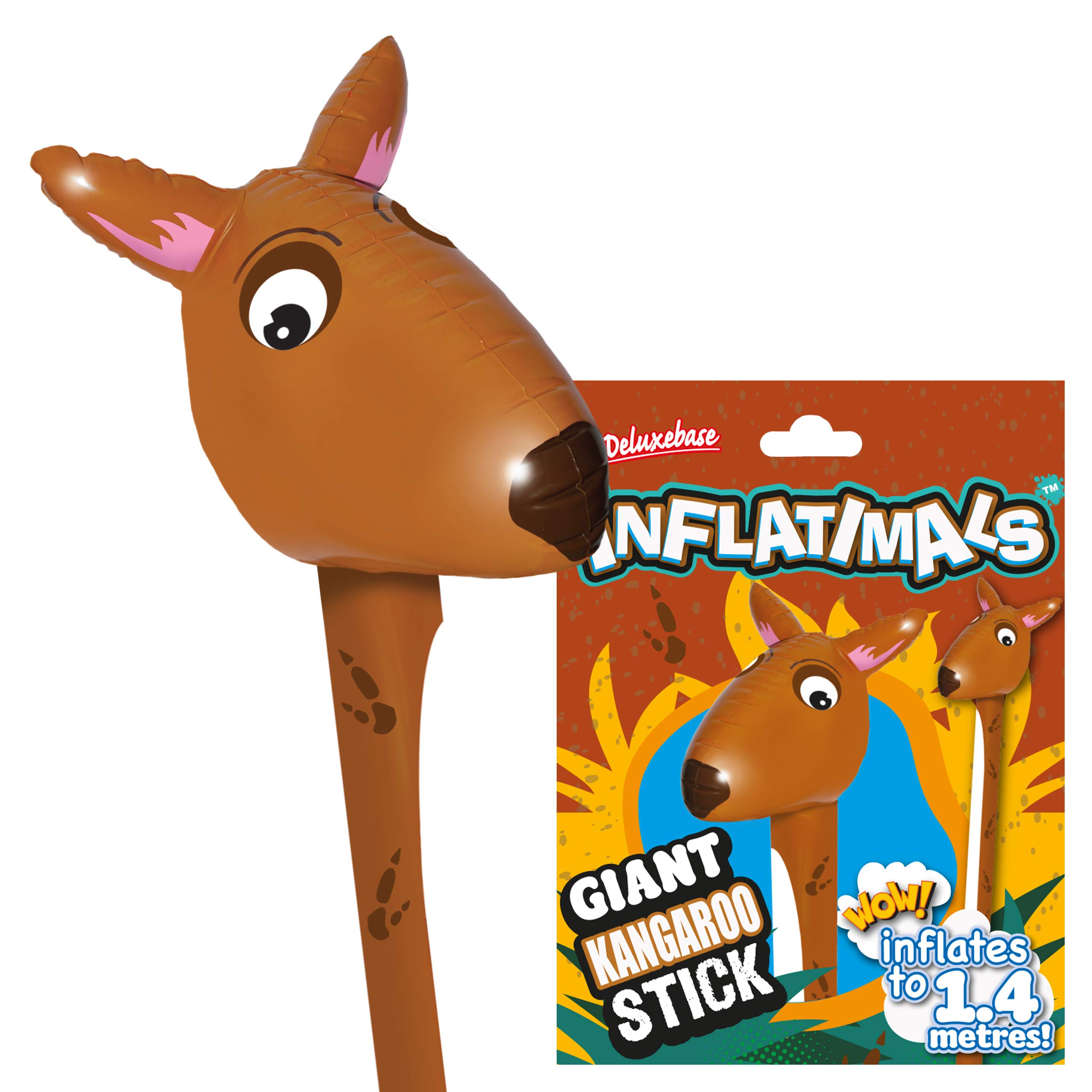 InflatimalsKangaroo from Deluxebase. Giant Inflatable Cute Animal Blow Up Toy. Perfect inflatable australian party gifts or party decorations for kids