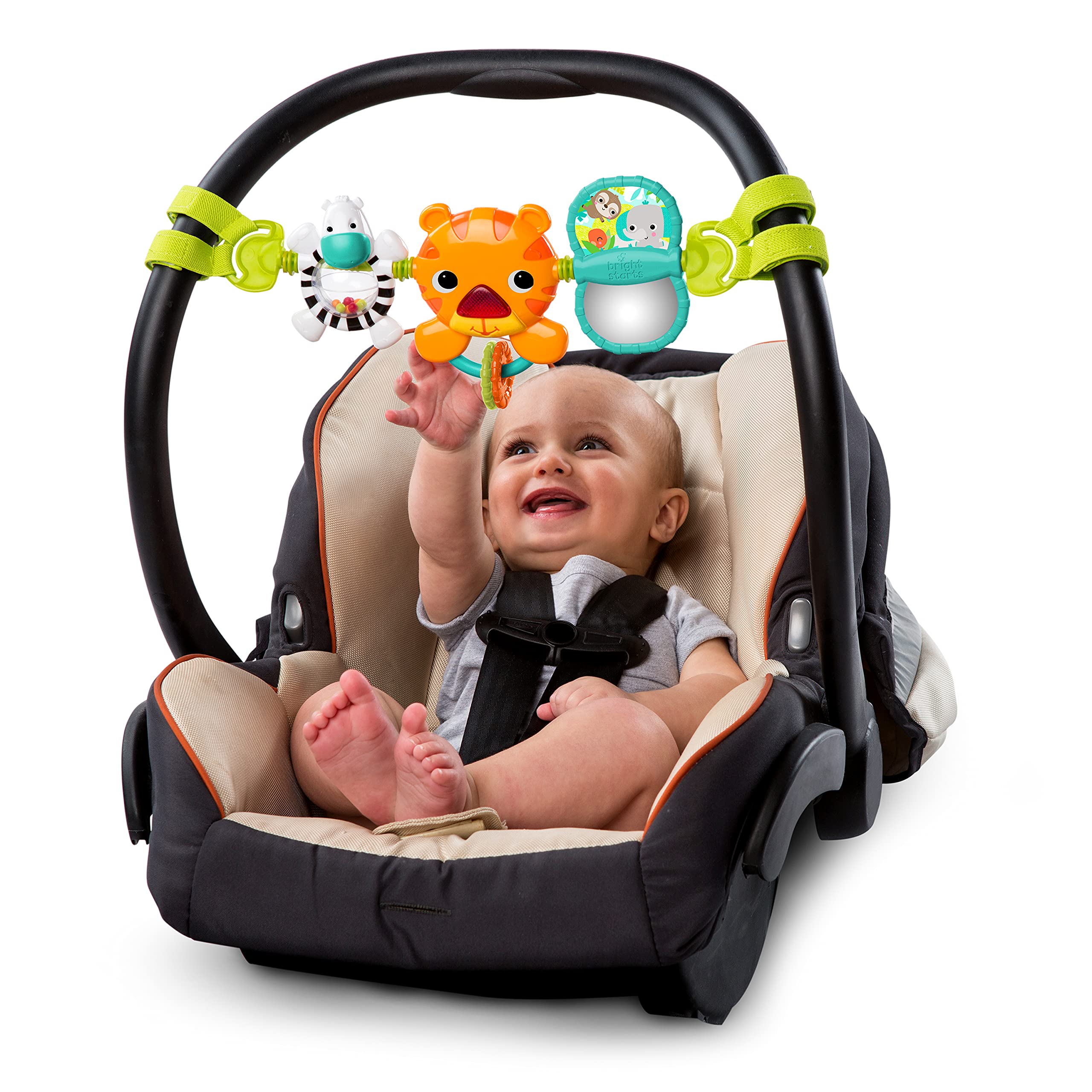 Bright Starts Take Along Toy Bar for Baby Car Seats/Carriers