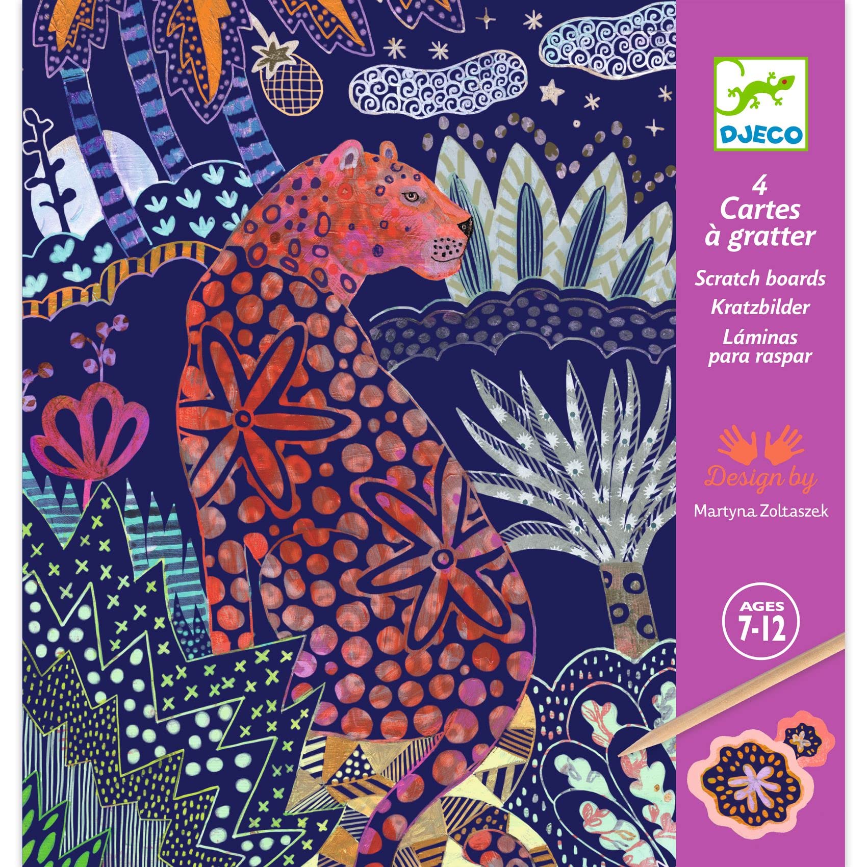 Djeco DJ09728 Lush Nature Scratch Cards