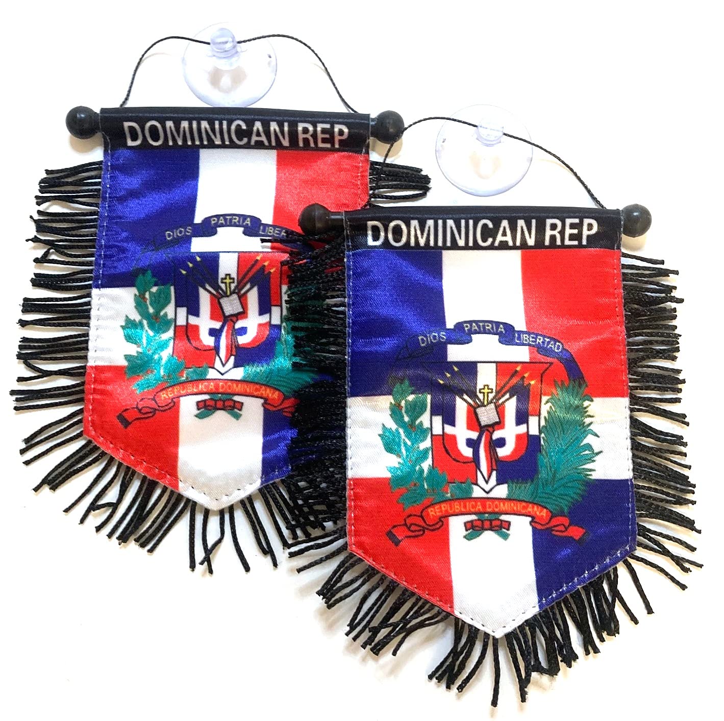 Dominican small Dominican Republic flag for cars home wall door window flag accessories decoration hanging decor banners (Dominican REP)