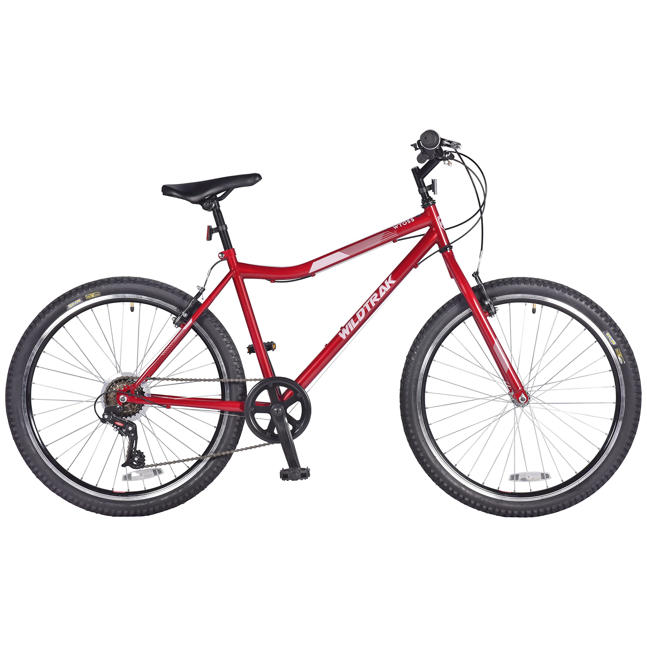 Steel Bike, Adult, 26 Inch, 6 Speed - Burgundy