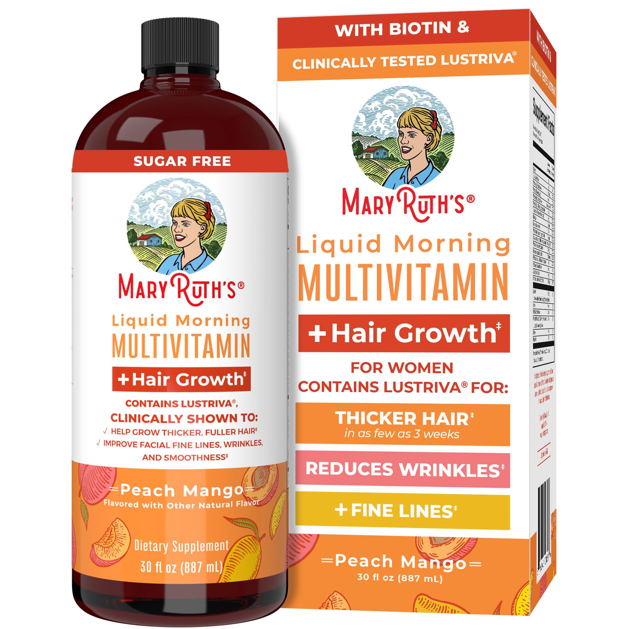 MaryRuth's Liquid Multivitamin + Lustriva® Hair Growth for W image