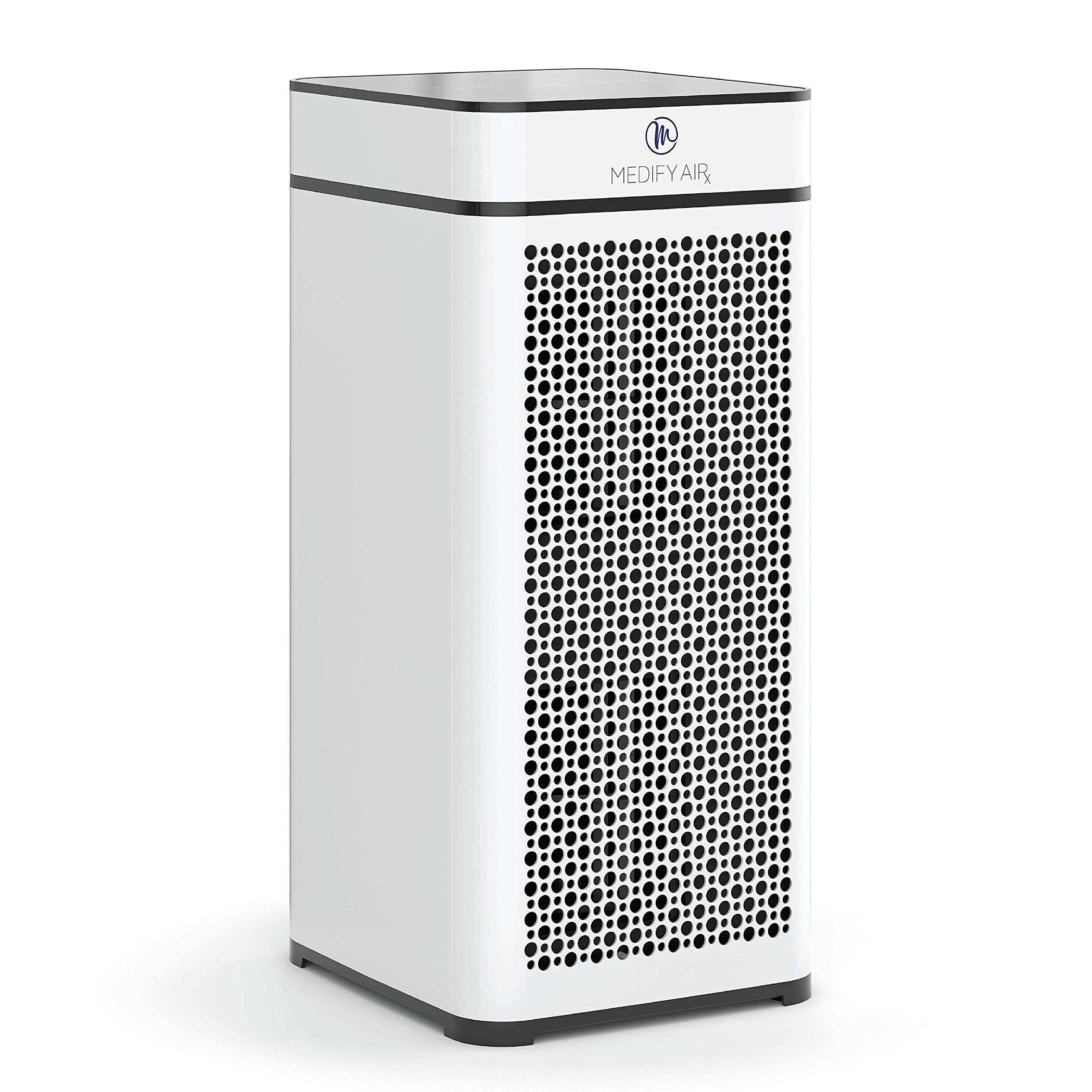 Medify MA-40 Air Purifier with True HEPA H13 Filter | 1,793 ft² Coverage in 1hr for Smoke, Wildfires, Odors, Pollen, Pets | Quiet 99.9% Removal to 0.1 Microns | White, 1-Pack