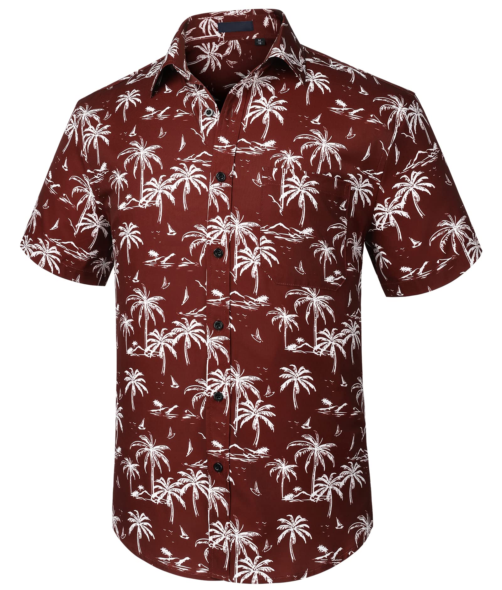 Men's Short Sleeve Hawaiian Shirts Casual Floral Button Down Tropical Shirt Summer Holiday Beach Aloha Hawaii Shirt…