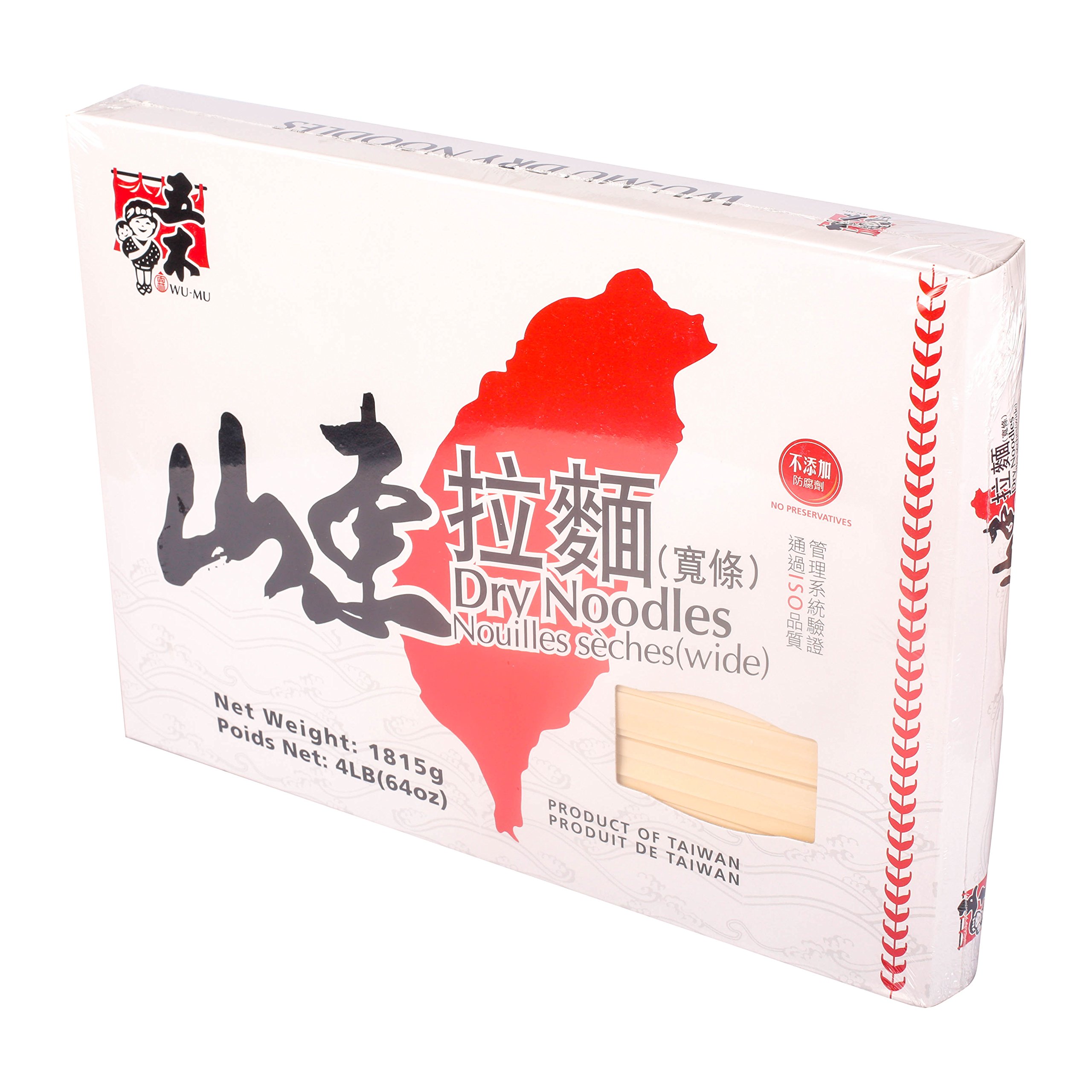 DragonMall Wu-Mu -- Dry Noodle 4 Lb (Wide)