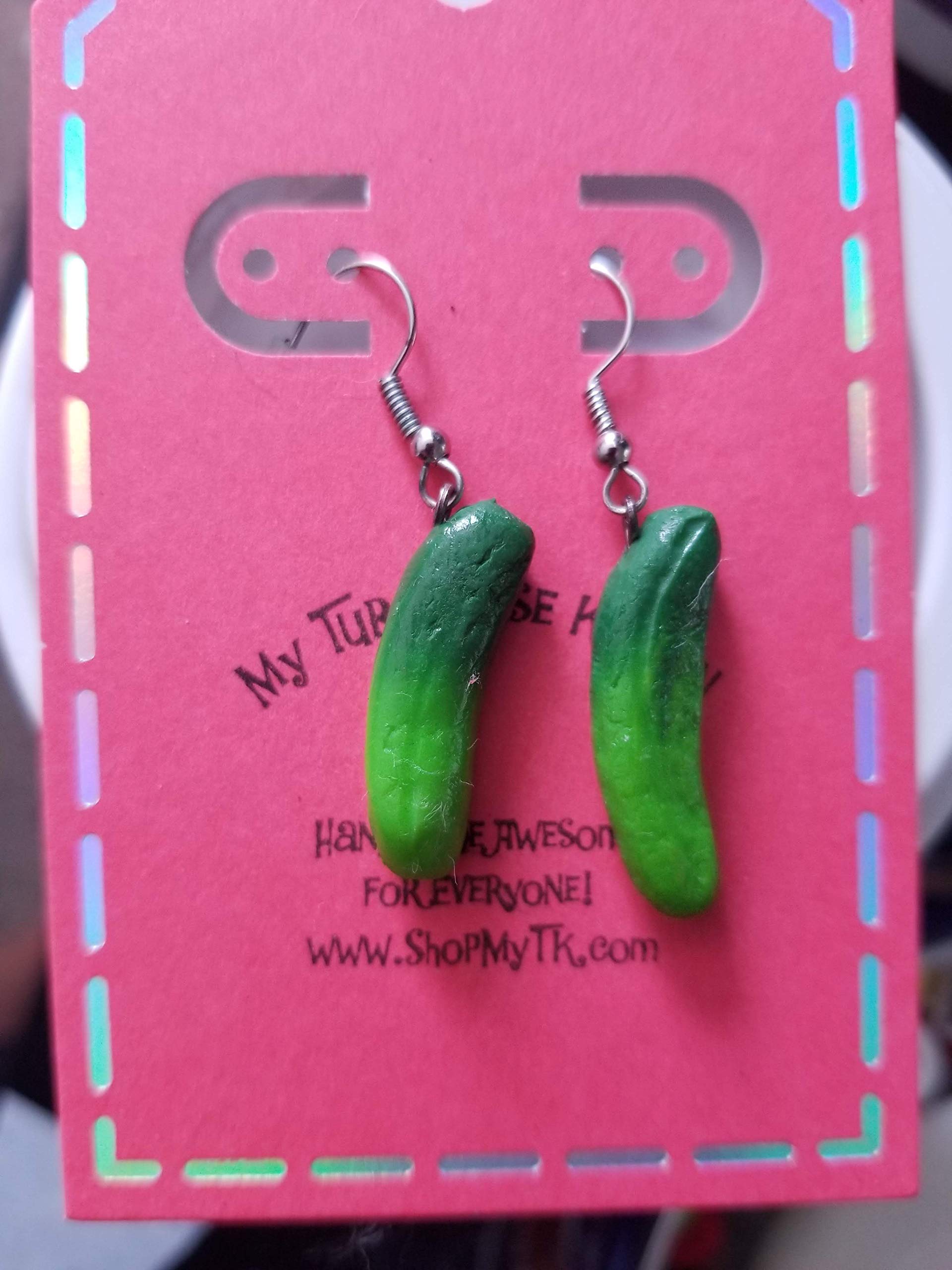 Pickle Earrings