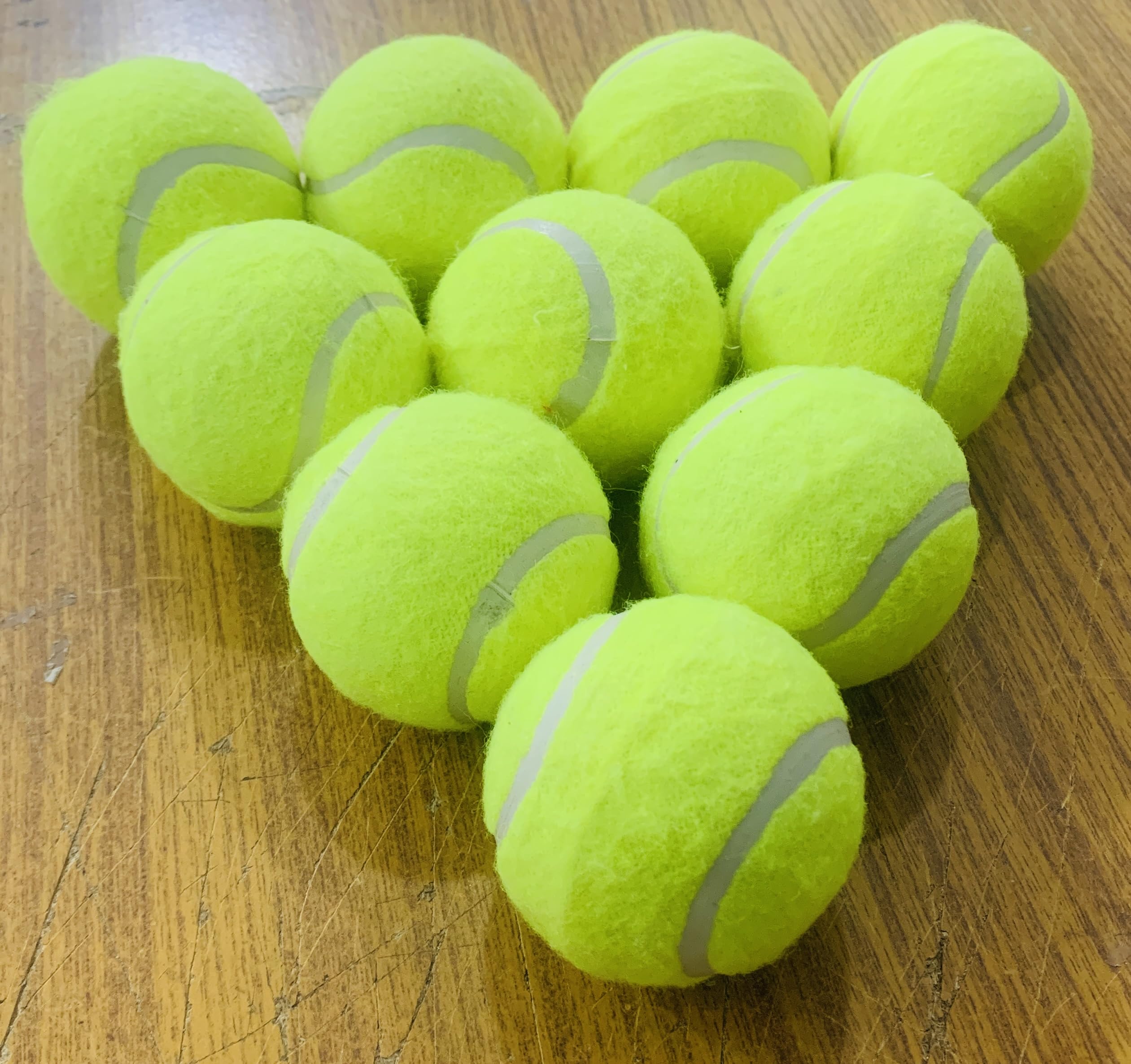 M Art Cricket Tennis Ball Light Weight (Pack Of 10) - Rubber, Green